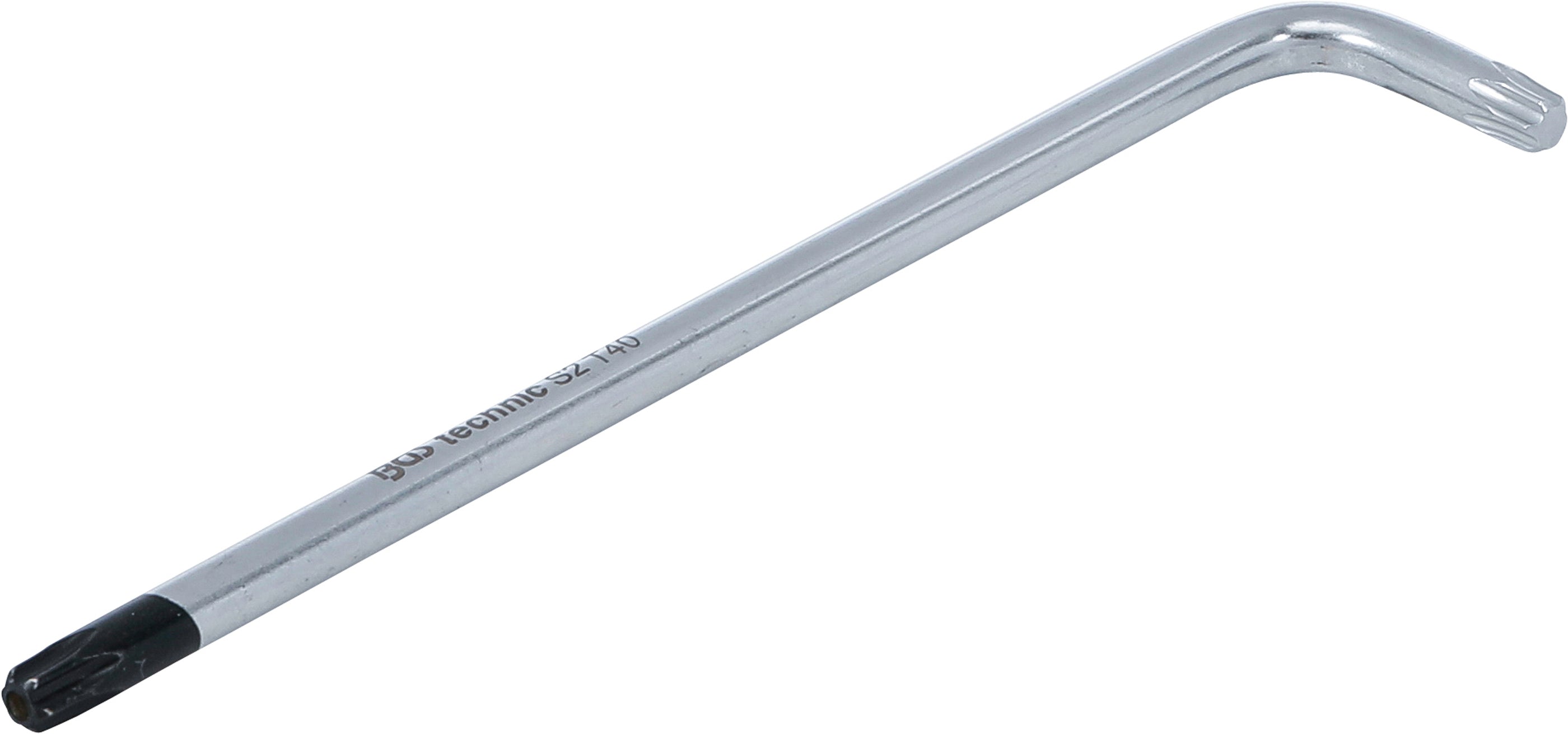 Vinkelnyckel | extra lång | T-Profil (för Torx) med/utan Borrning T40