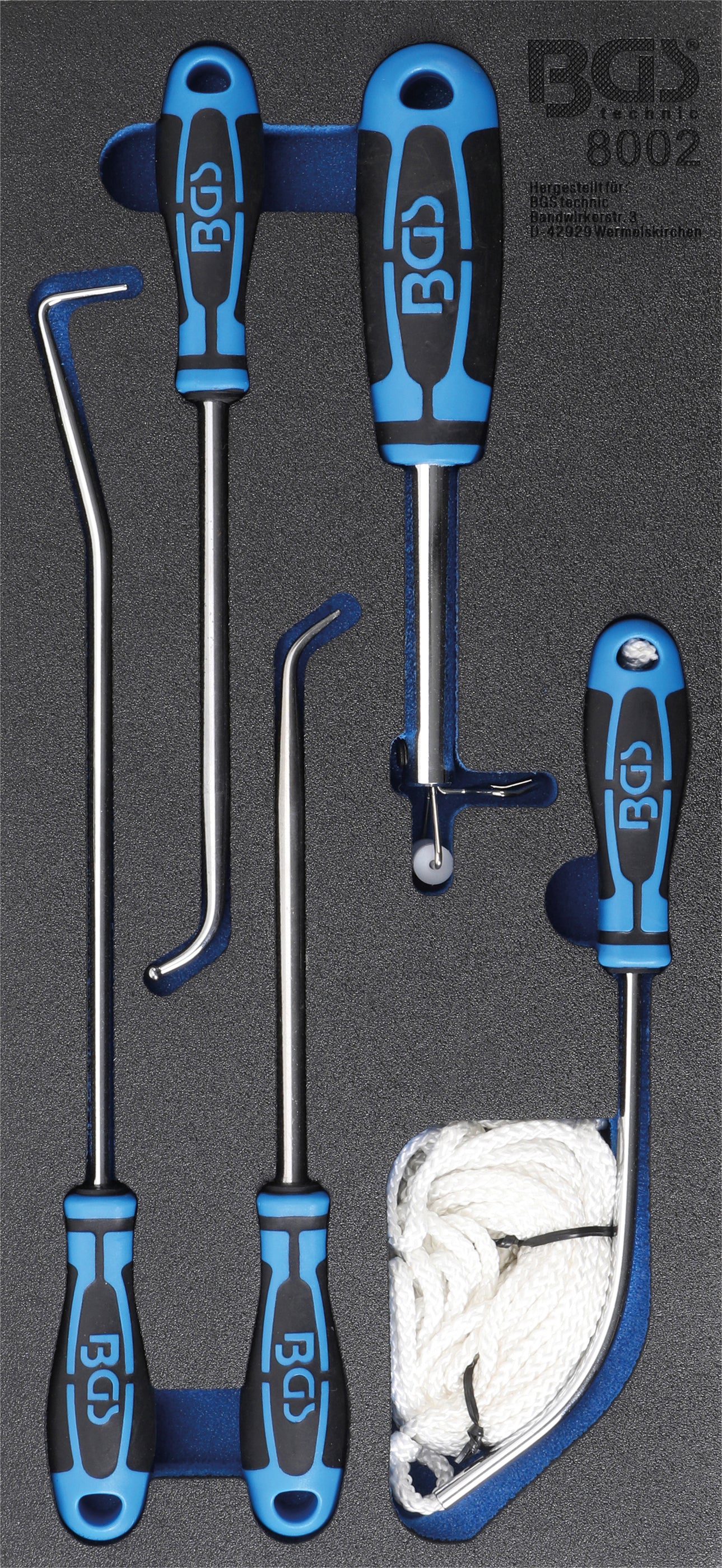 Værkstedsvognsindsats 1/3: Værktøjssæt til forrude | 5 dele