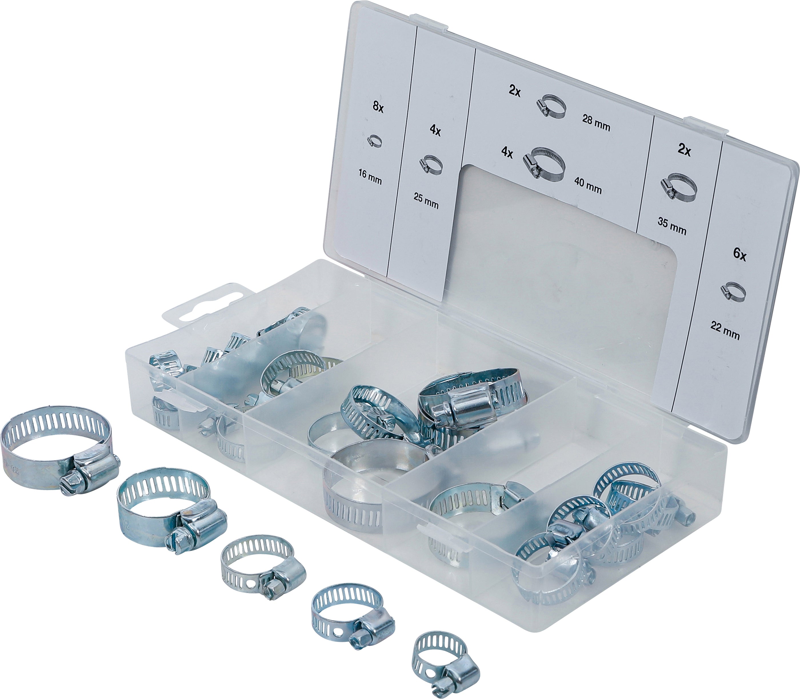 Slangeklemmer | Ø 16 - 40 mm | 26 dele