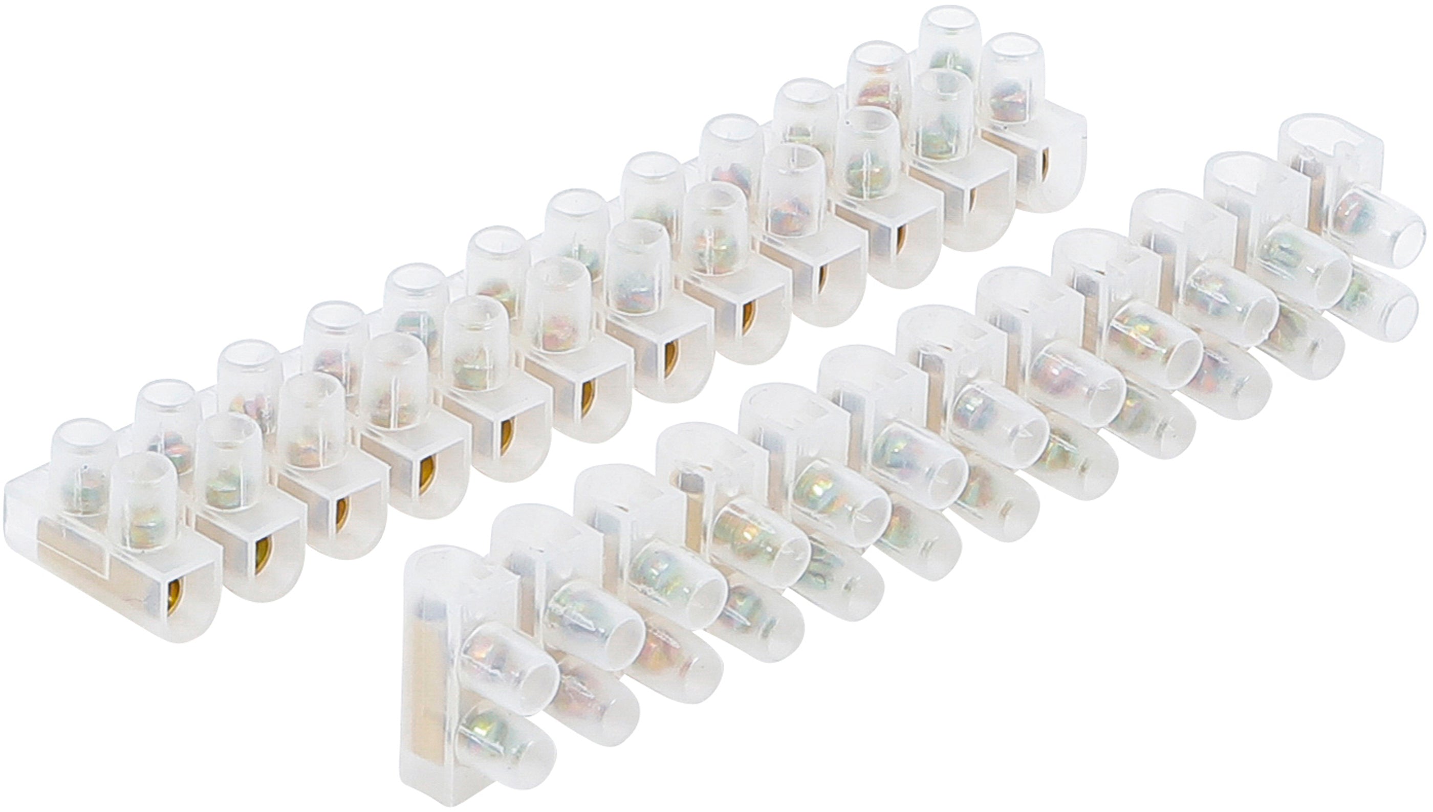 Klemmer til lysekroner | 4,0 mm² | 6 amp. | 2 stk. | Med 12 blokke