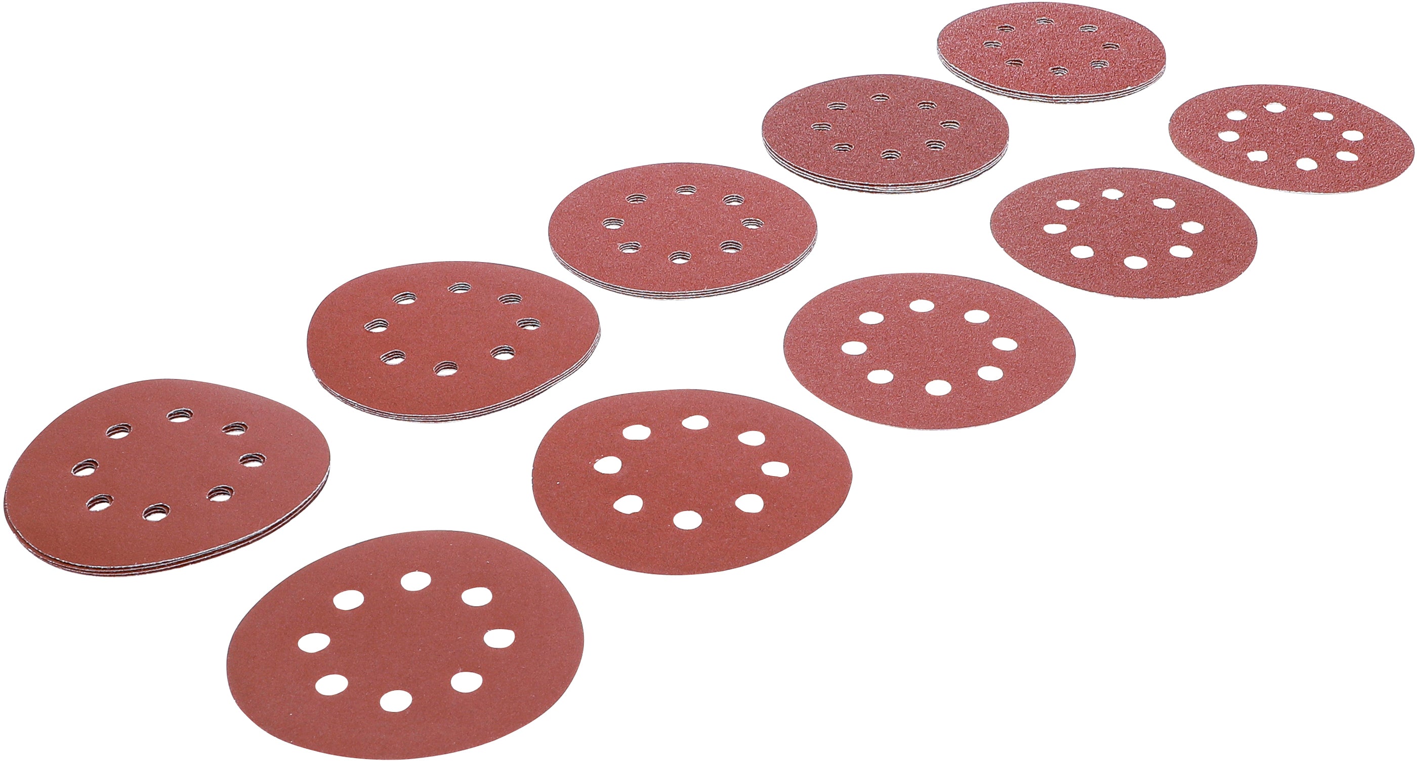 Slibebladsæt til excentersliber | Ø 125 mm | K 40 - 180 | 25 dele