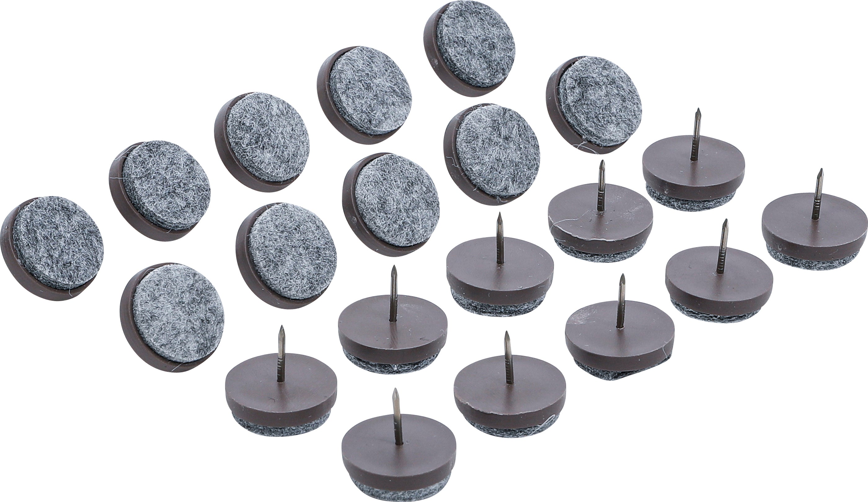 Filtdynor-sats | Med stift | Ø 24 mm | 20 delar