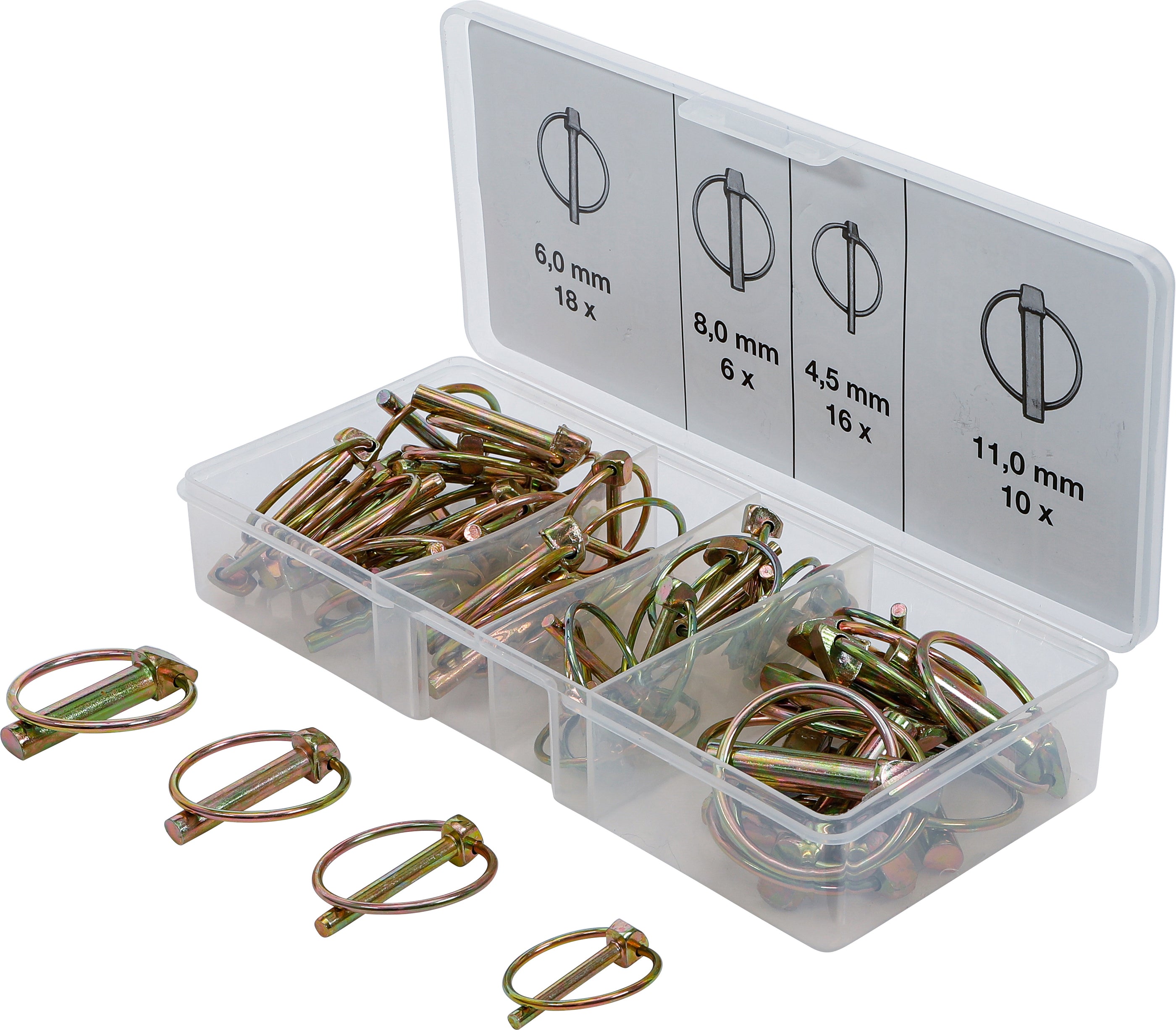 Låsestiftsortiment | 50 stk.