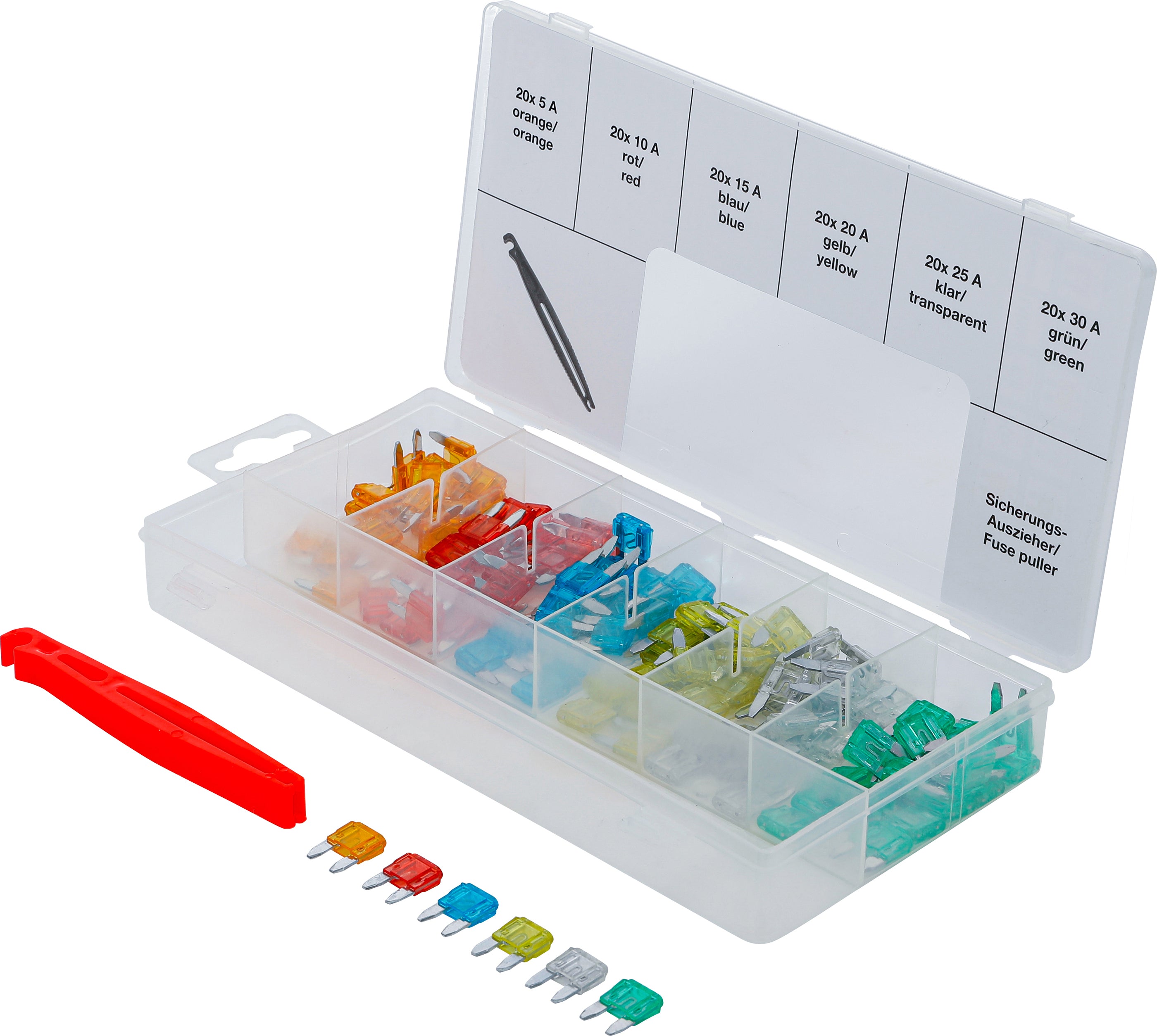 Assorteret sikring til køretøjer | Mini | 121 dele