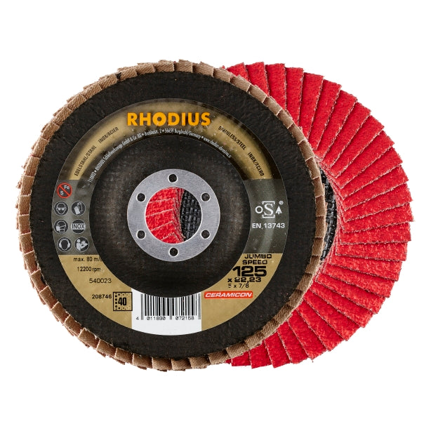 RHODIUS CERAMICON Jumbo Speed ​​​​K40 125mm (10 stk./pakke) 