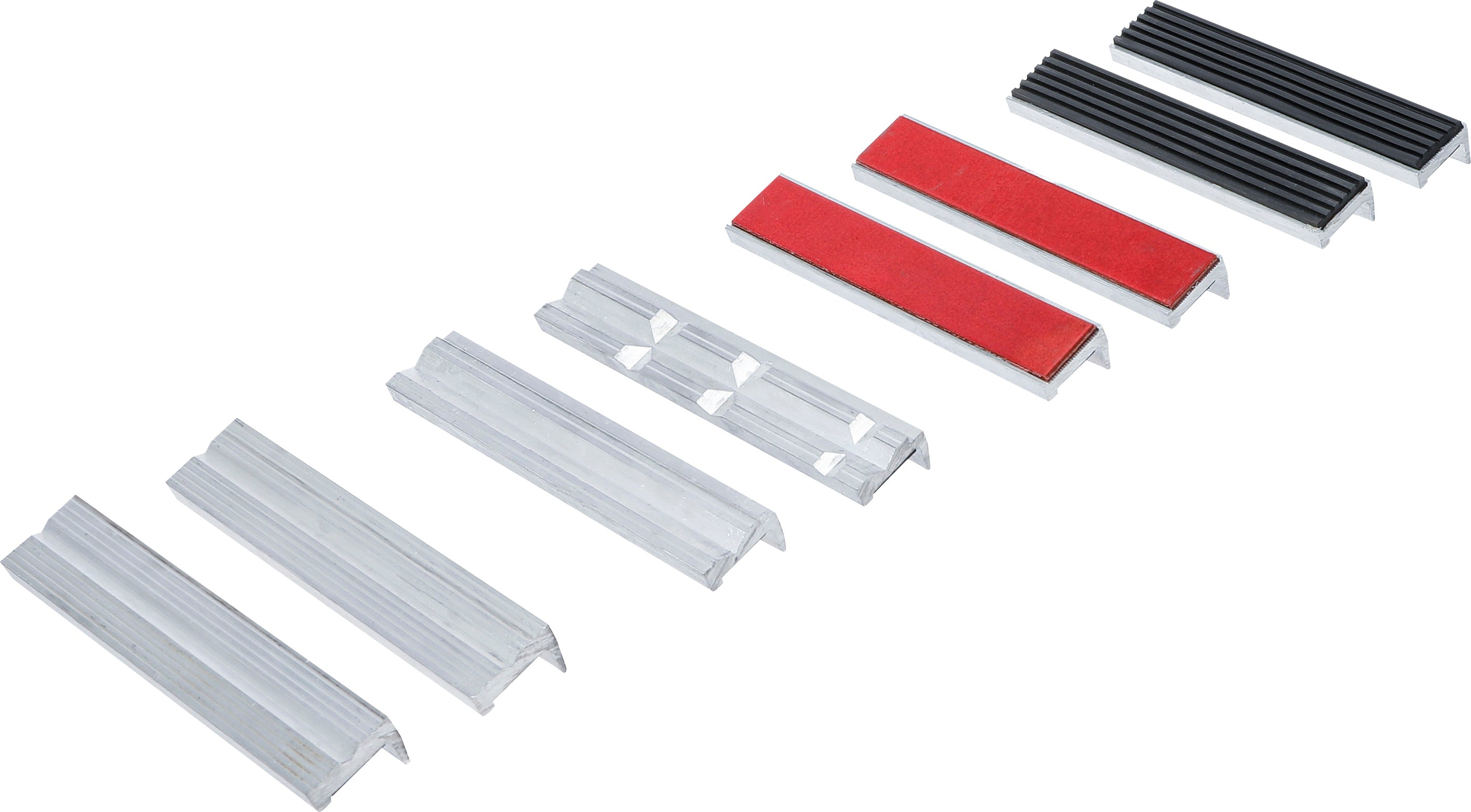 Beskyttelseskæbesæt til skruestik | aluminium | 150 mm | 8 dele