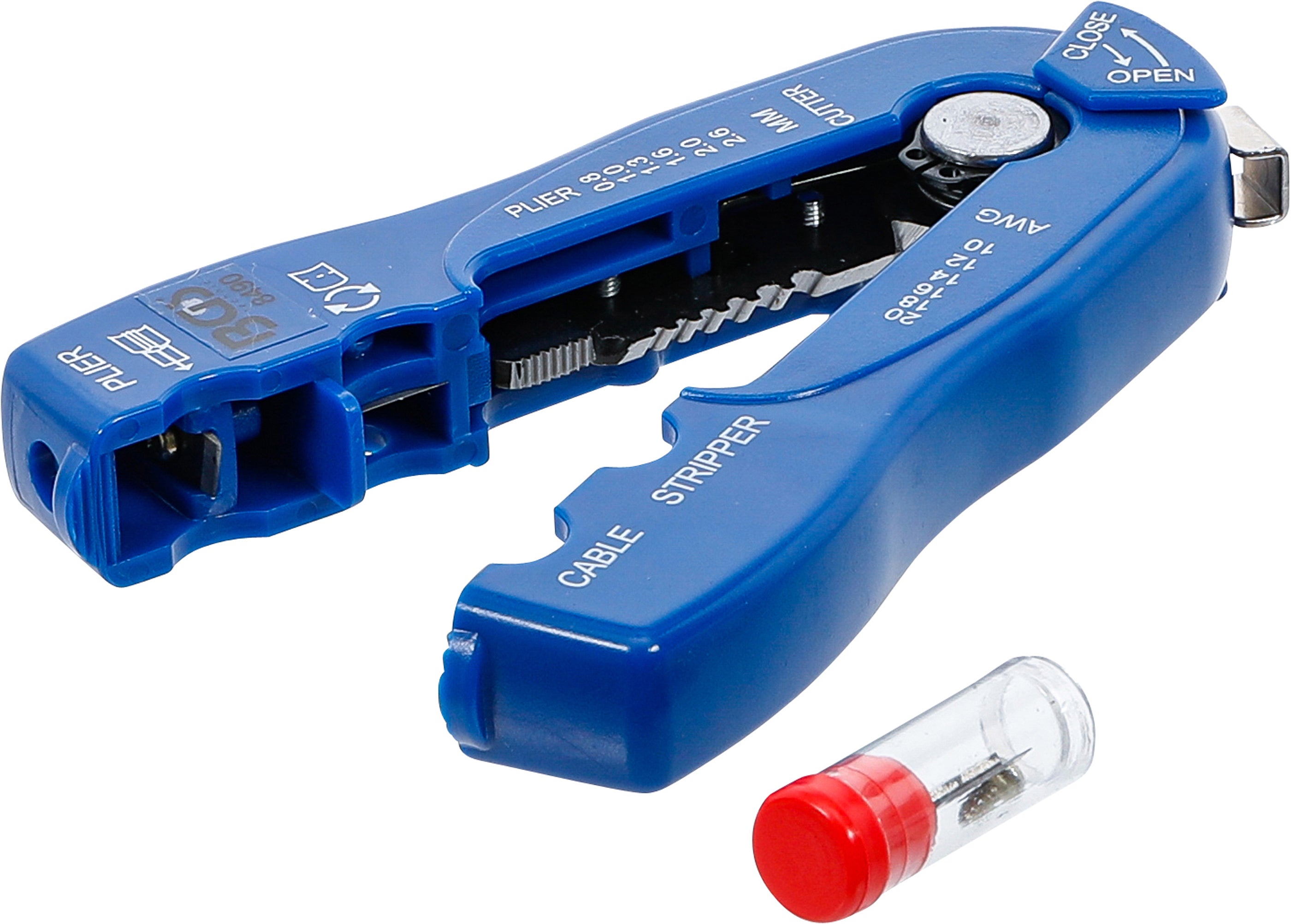 Lednings-/kabelafisoleringstang "2-i-1" | 0,8 - 2,6 mm