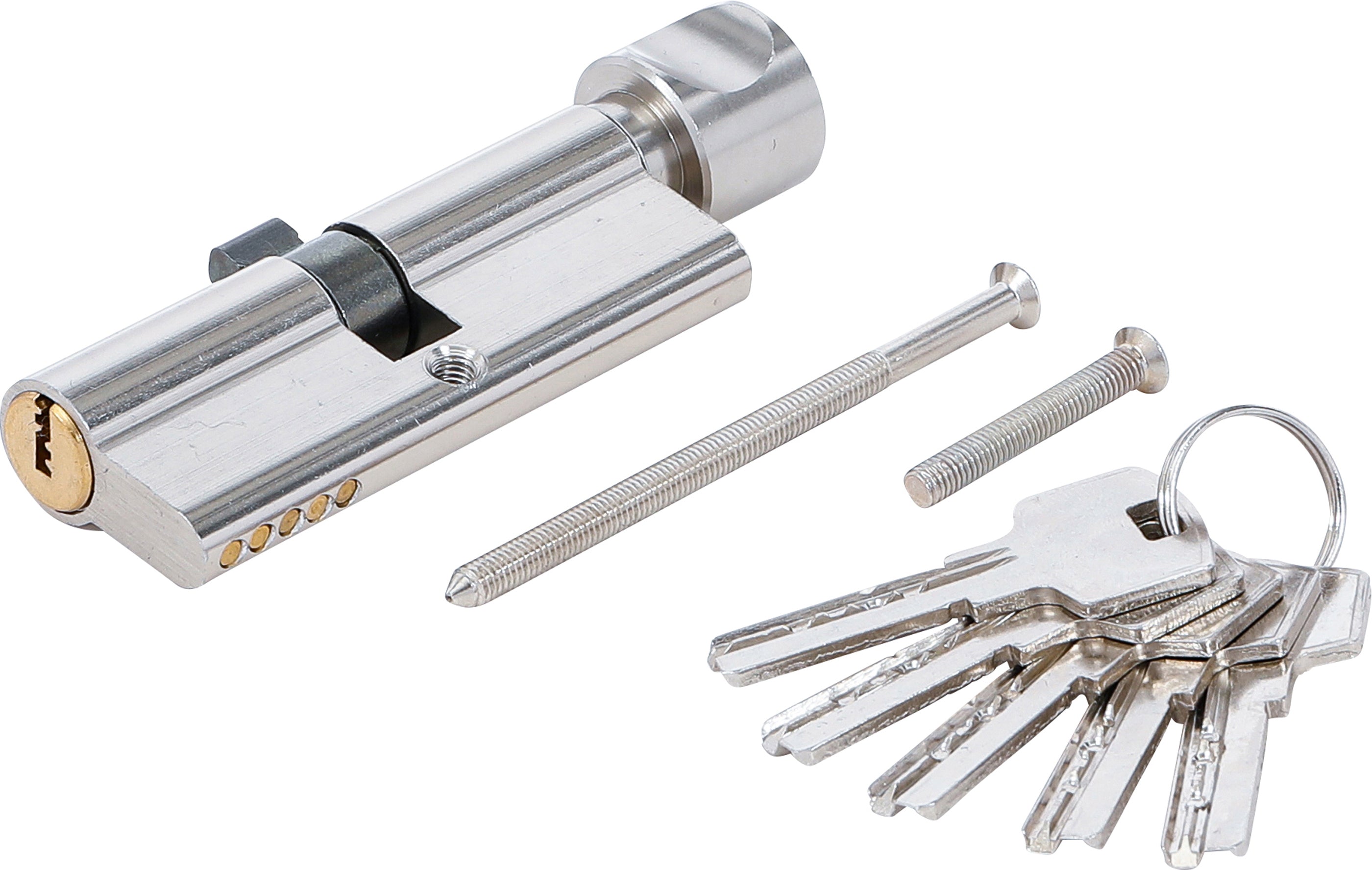 Sikkerhedslåsecylinder | med knop | 80 mm