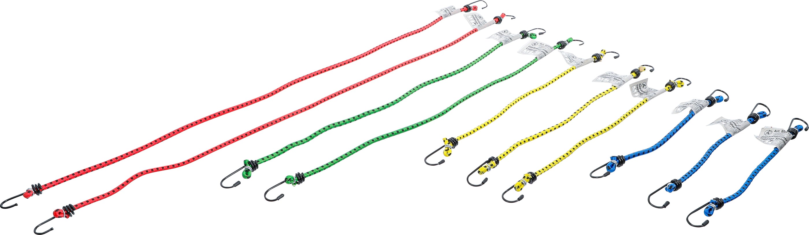 Bagagestrammersæt | 300 - 800 mm | 10 dele