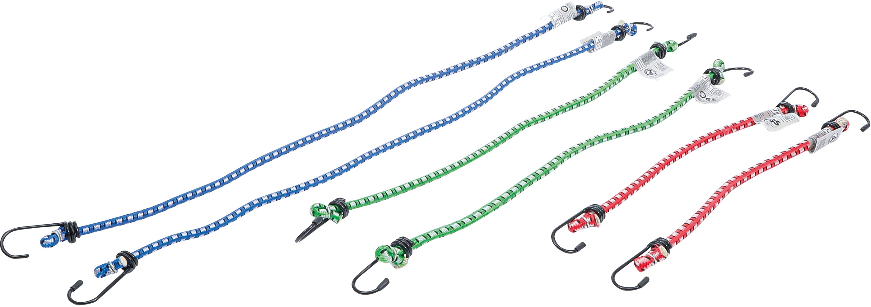 Bagagestrammersæt | 300 / 450 / 600 mm | 6 dele