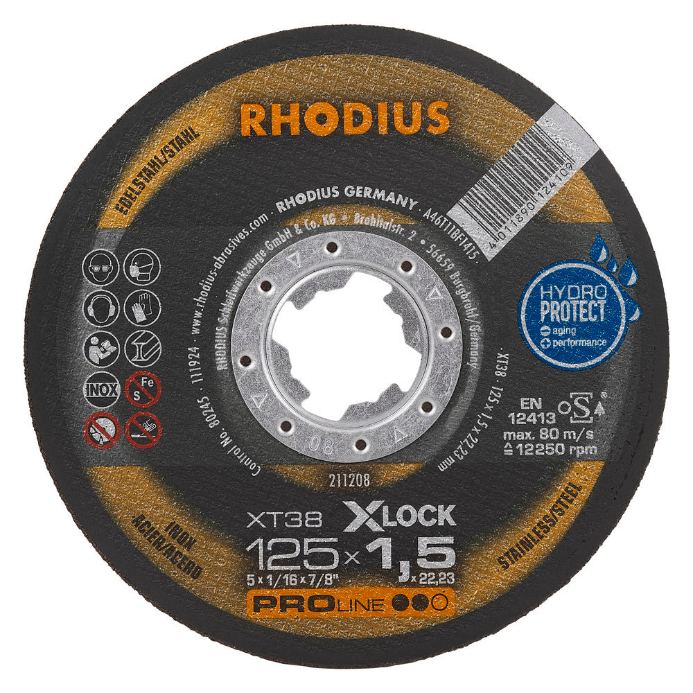 Rhodius XT38 XLock 125x1,5 (25 stk.) 