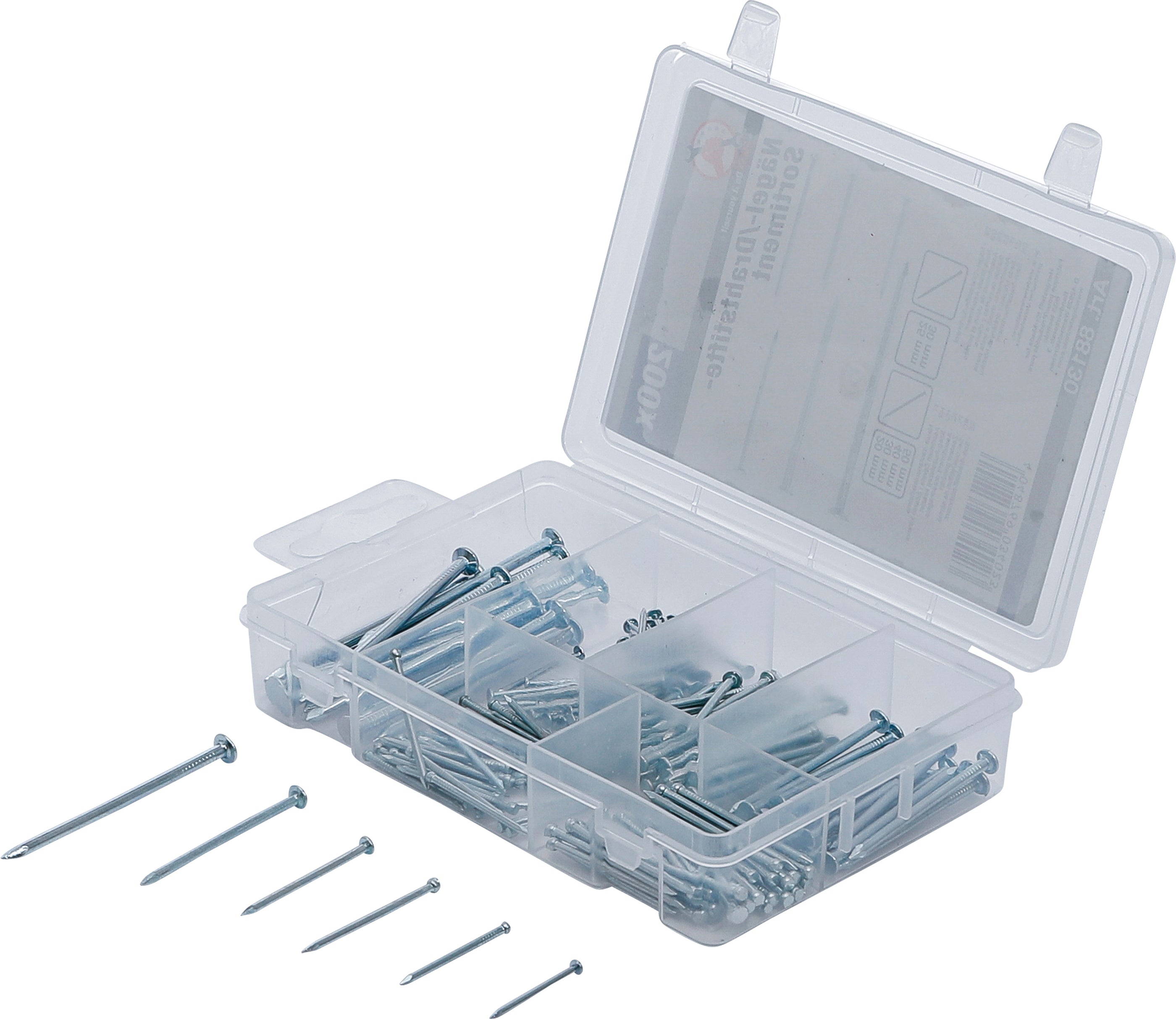 Søm-/gevindstift-sortiment | 200 dele