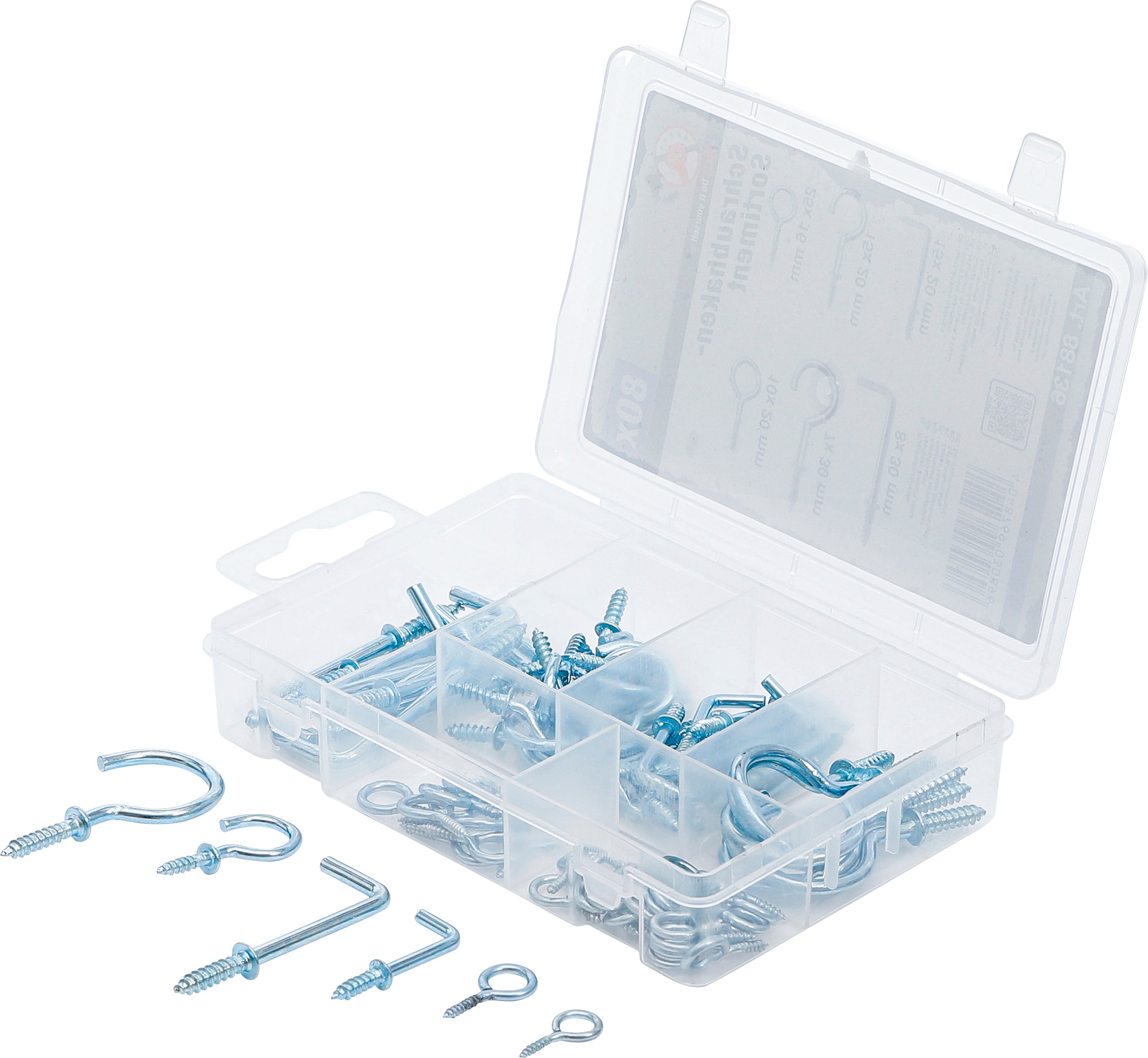 Skruekroge sortiment | 80 dele