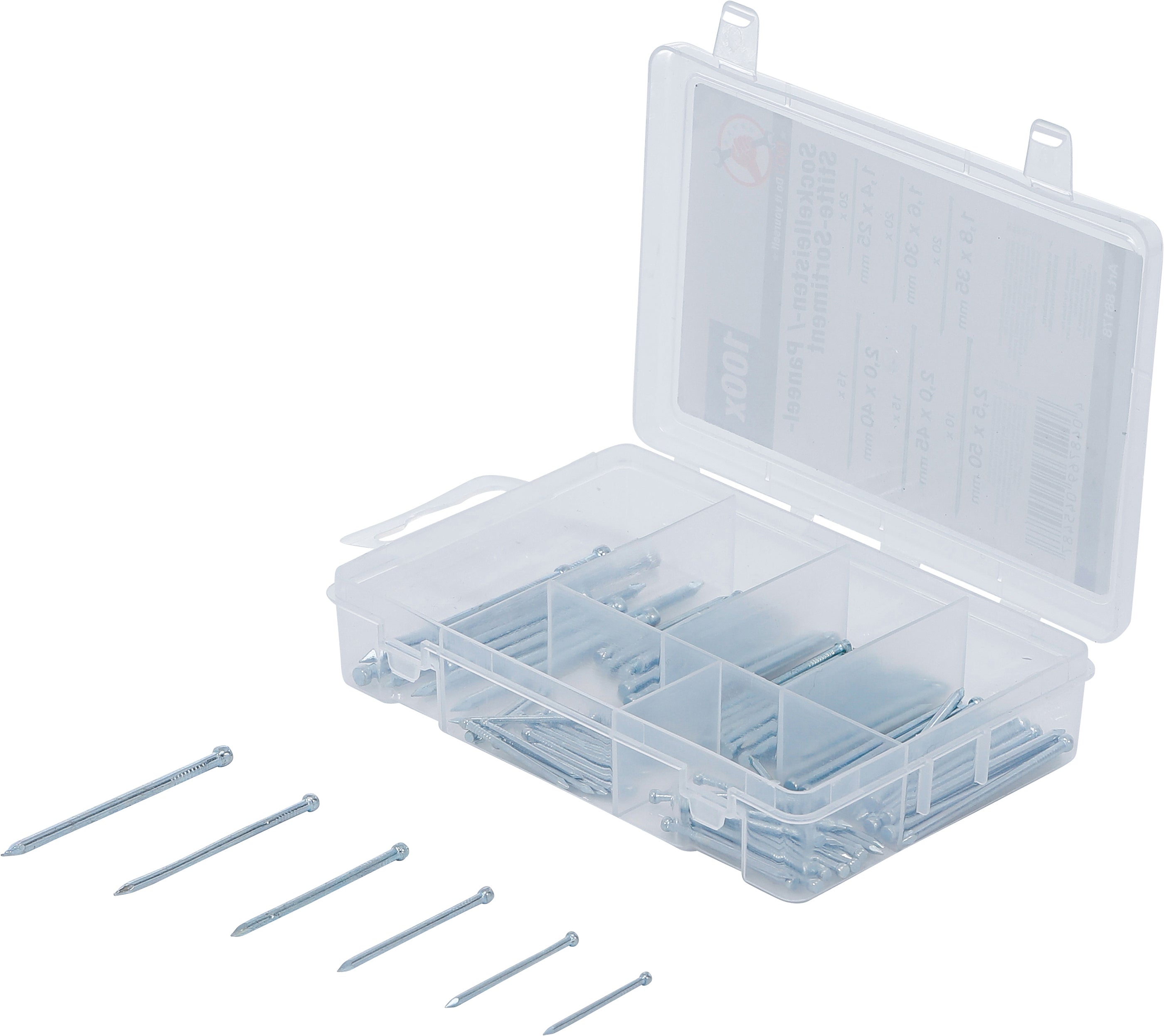 Sokkelplade / panelnåle sortiment | 100 stk.