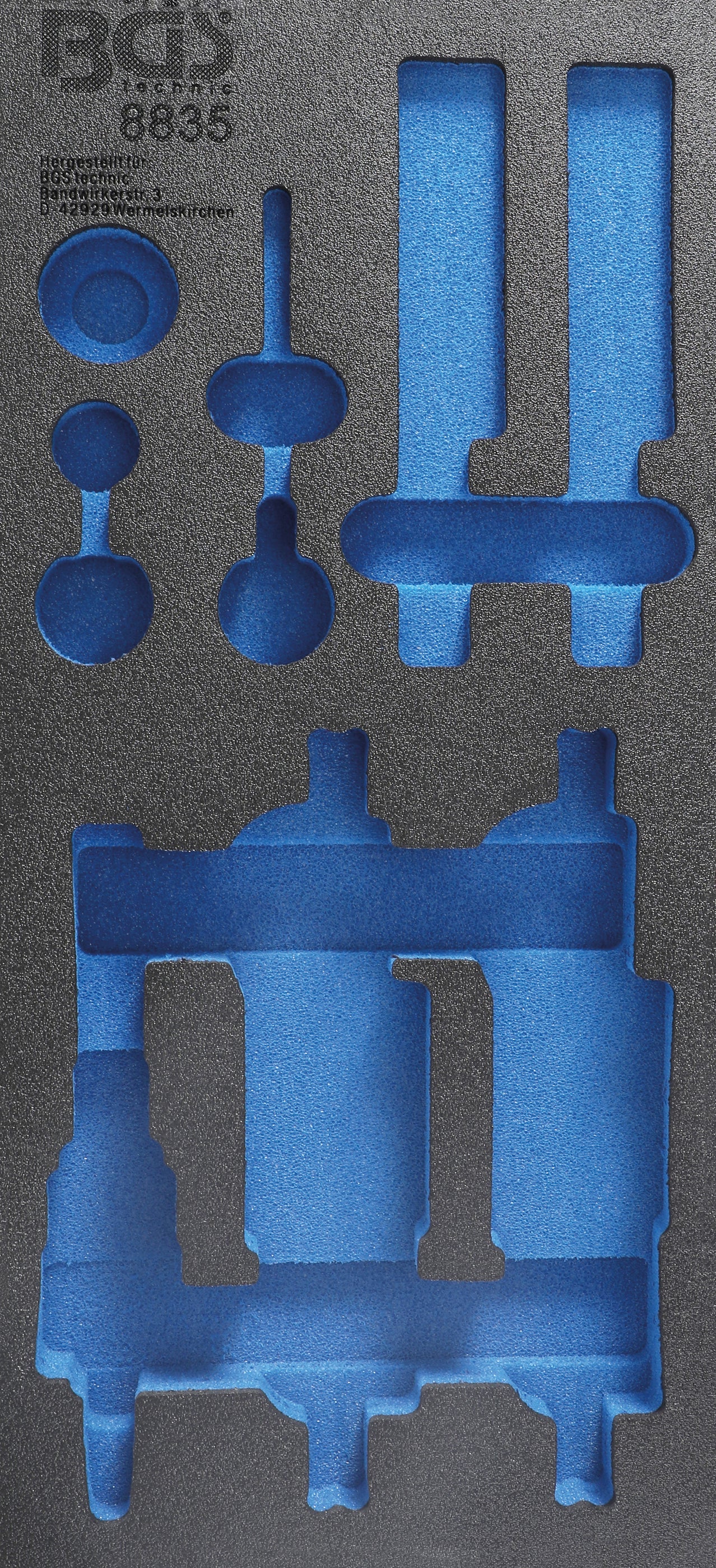 Værkstedsvognsindsats 1/3 | tom | til BGS 8835