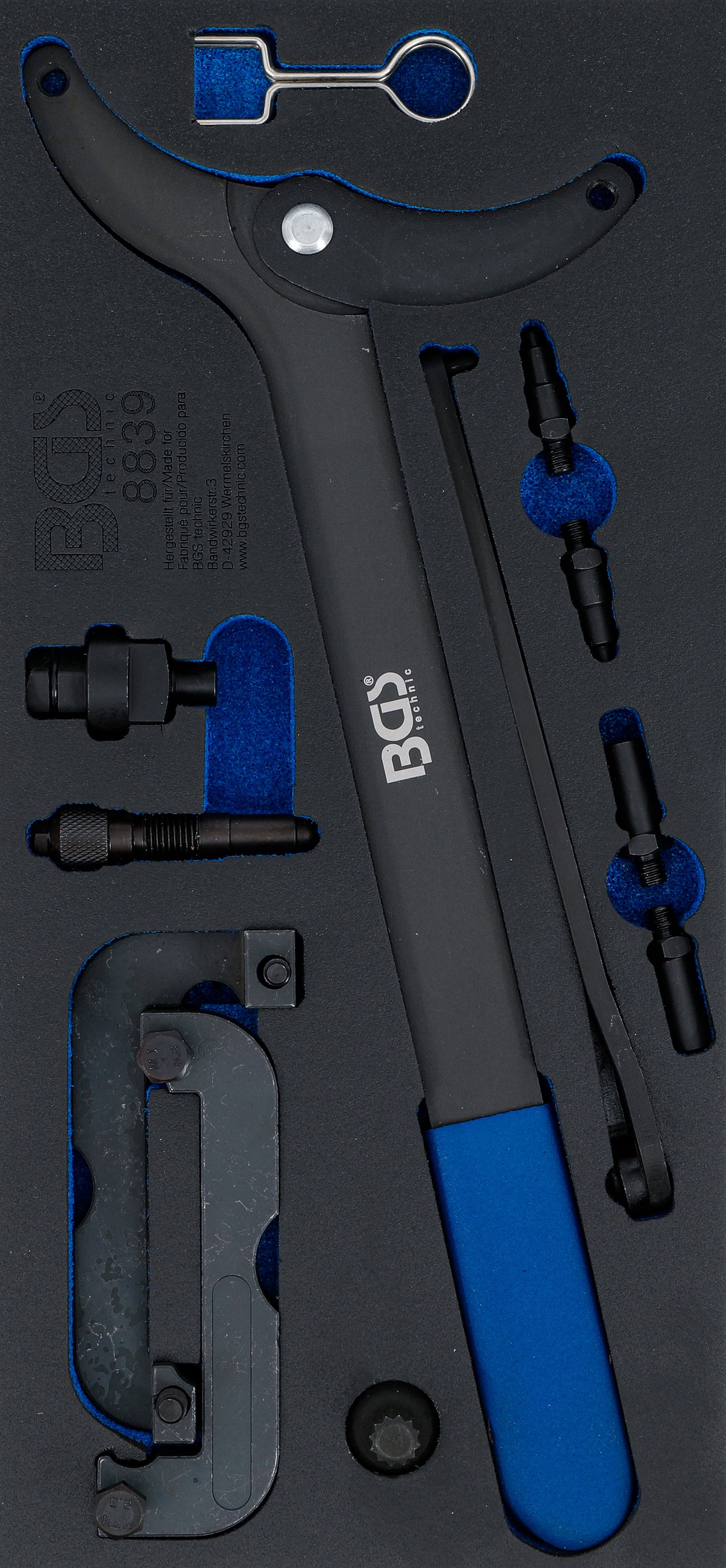 Værkstedsvognsindsats 1/3: Motorjusteringsværktøjssæt | til VAG 2.8, 3.0 TFSi