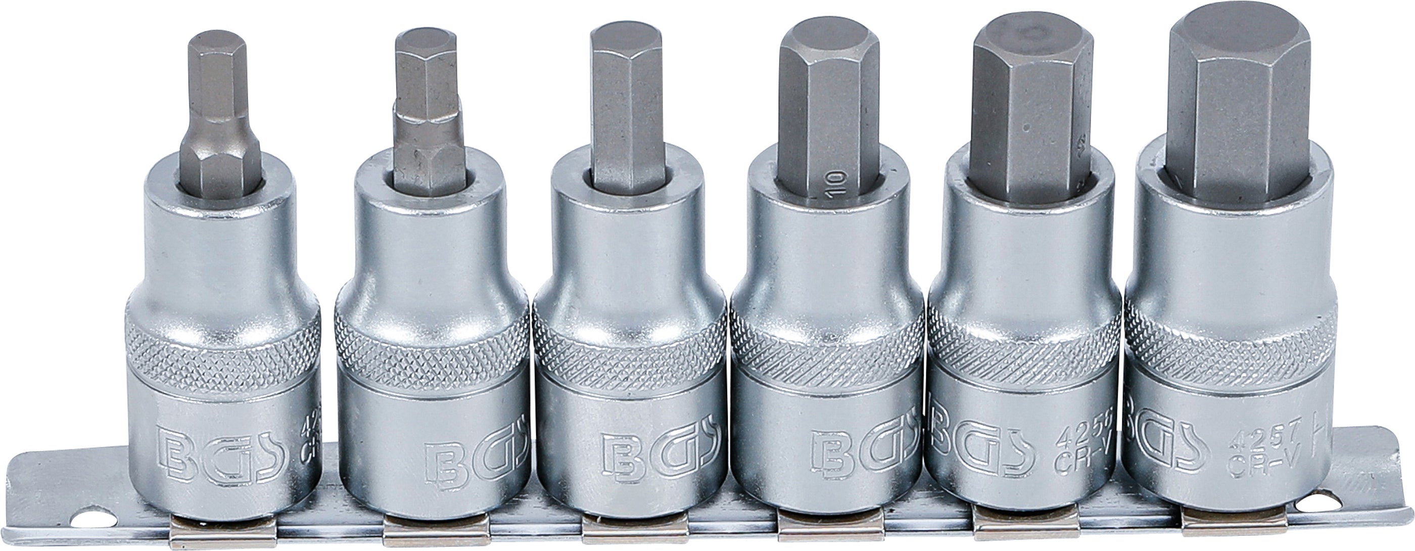 Bit-indsatssæt | 12,5 mm (1/2") | Indvendig sekskant 6 - 14 mm | 6 dele