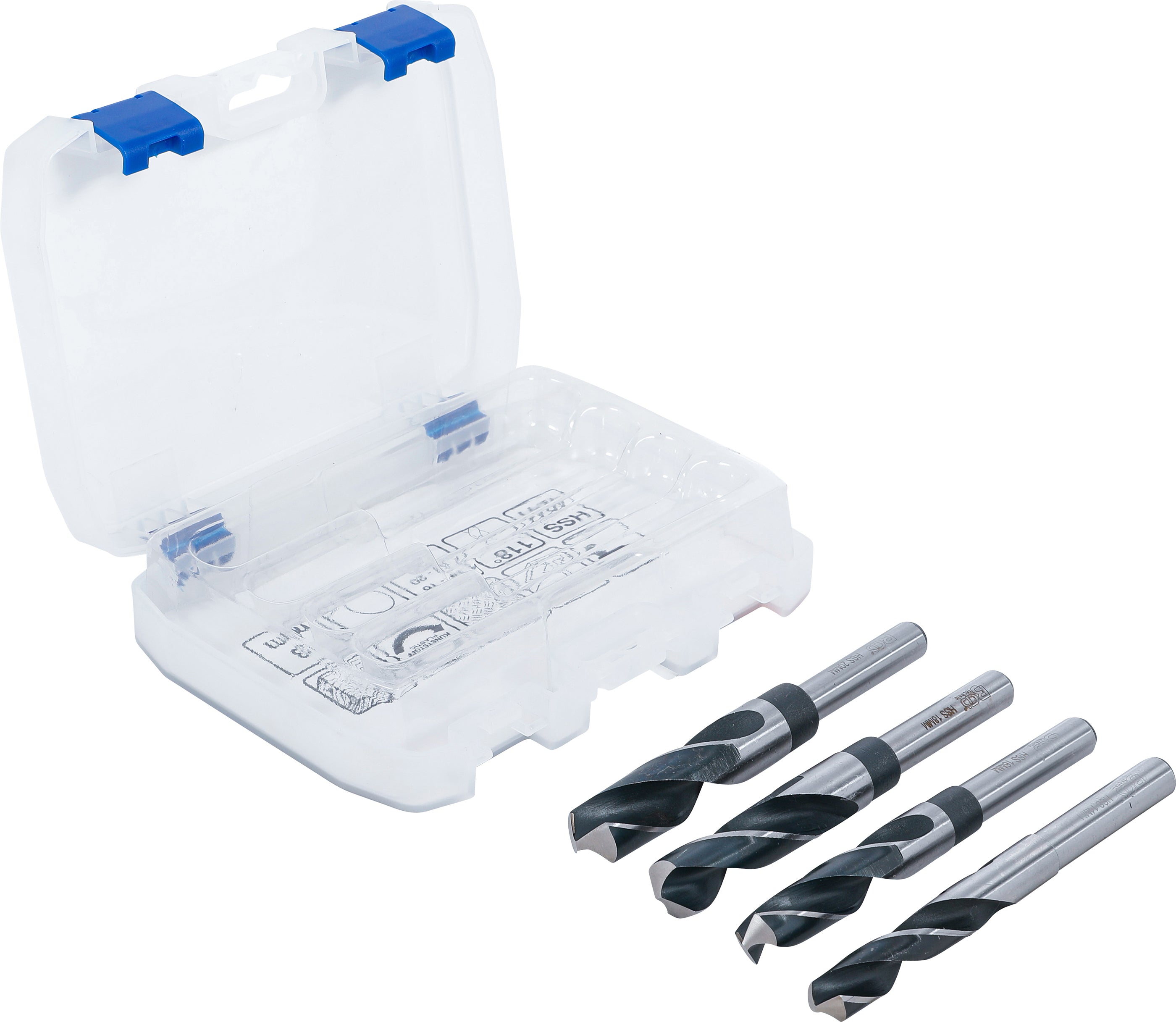 HSS-Borr-Sats | 14 - 16 - 18 - 20 mm | 4 delar