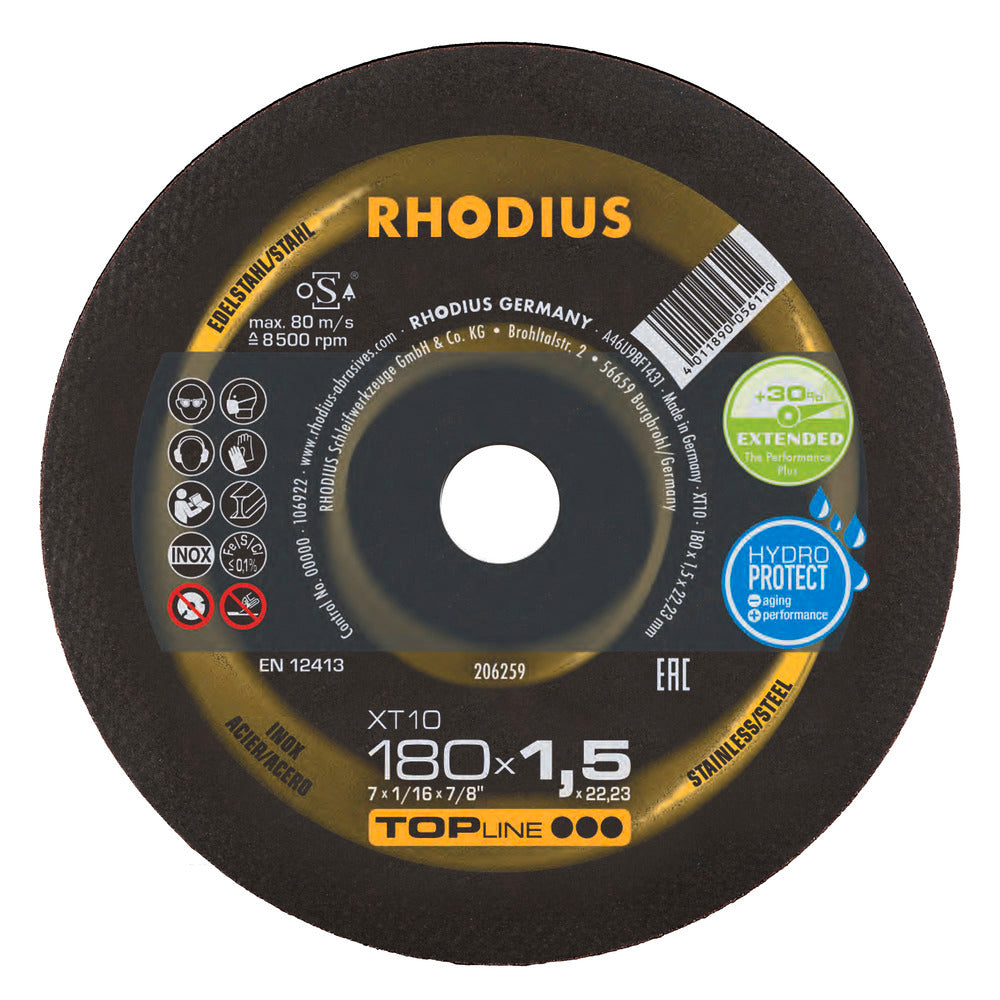 RHODIUS XT10 Skæreskive 180x1,5x22,23 (25 stk. pakke) 