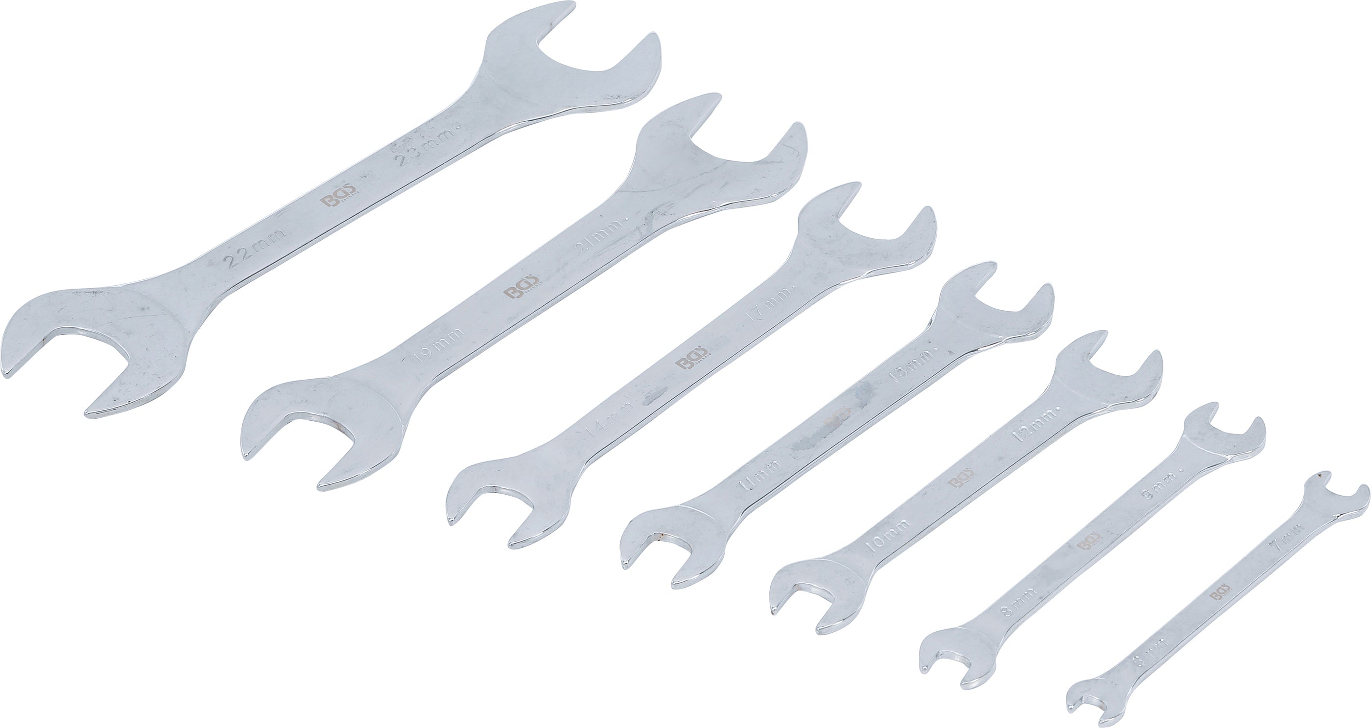 Dobbelt U-nøglesæt | ekstra flad | 6 - 23 mm | 7 dele