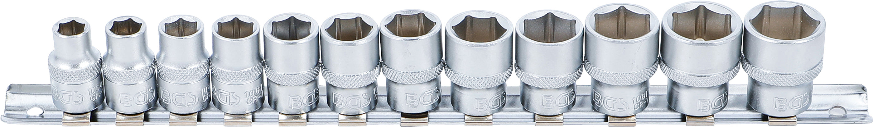 Gløderørsnøglesæt, sekskant | 10 mm (3/8") | 8 - 19 mm | 12 dele