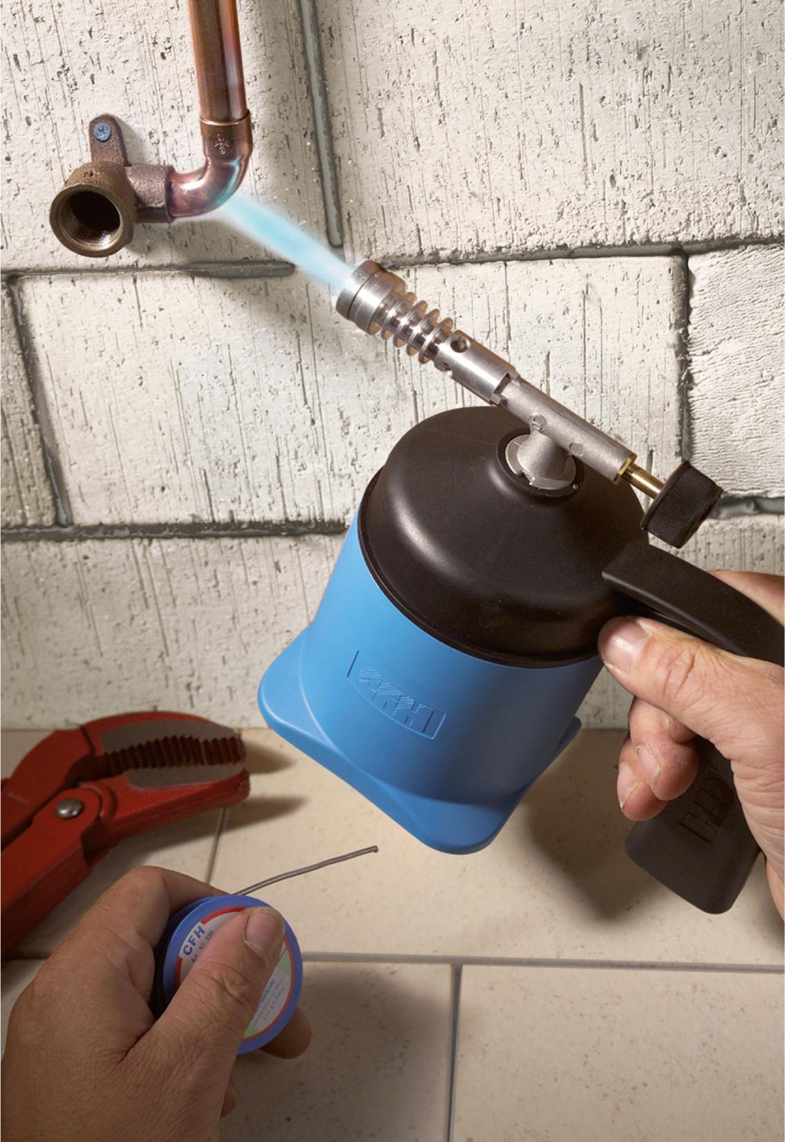 CFH gasbrænder inkl. 5 butangasflasker 190 g