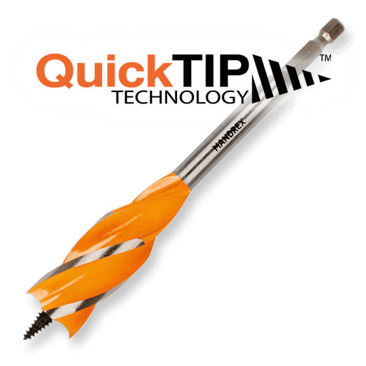 MANDREX Træboremaskine 4x PowerXBit 26mm x 160mm