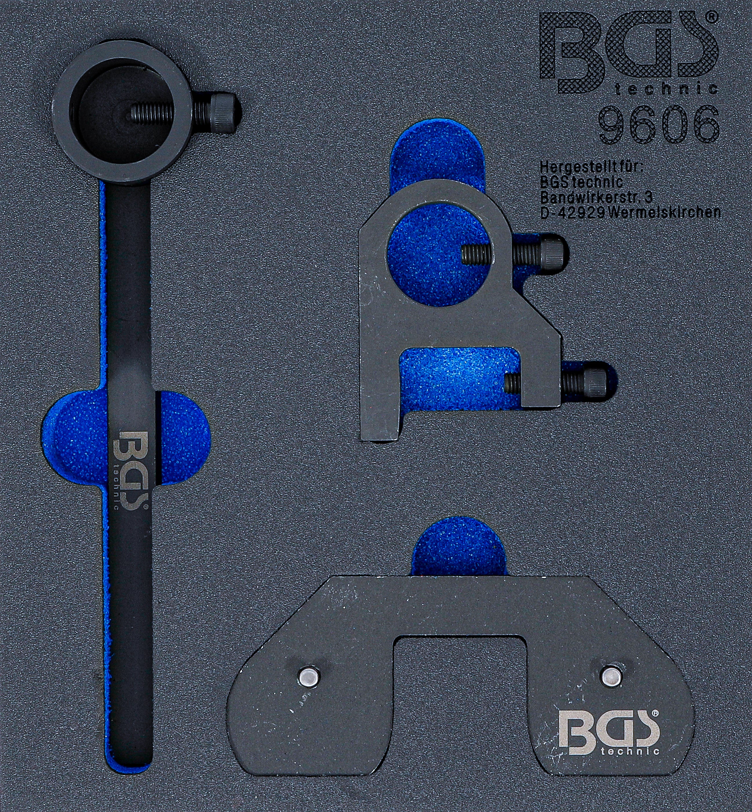 Værkstedsvognsindsats 1/6: Justeringsværktøjssæt til balanceaksel | til Land Rover, Citroën, Mitsubishi, Peugeot, Ford 2.2 DOHC dieselmotorer