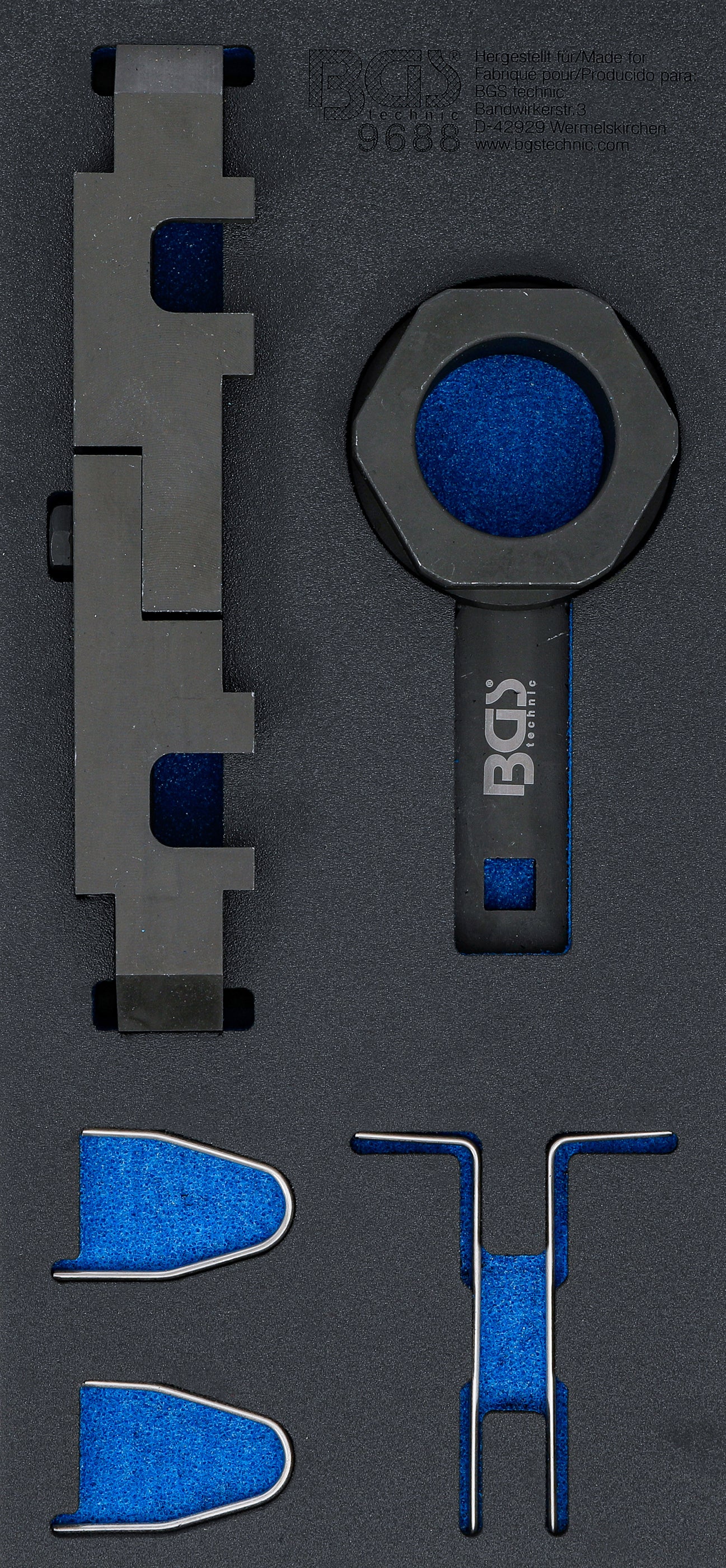 Værkstedsvognsindsats 1/3: Motorjusteringsværktøjssæt | til Opel 1.6 SIDI