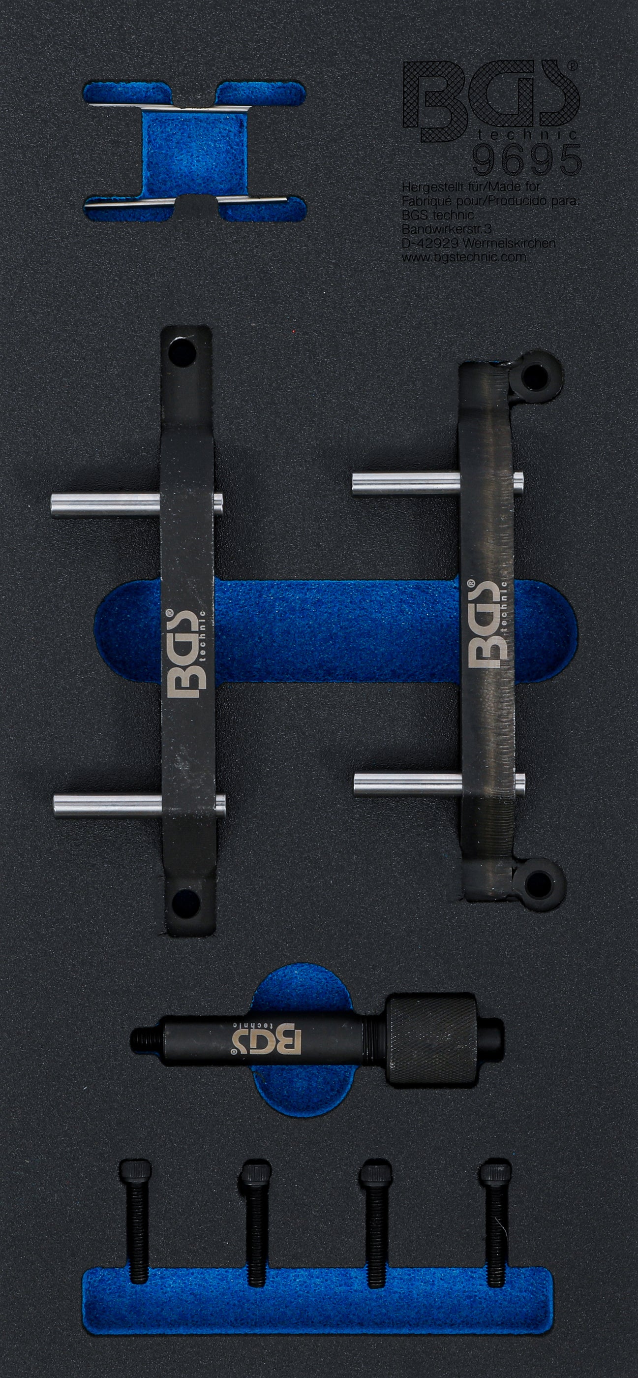 Værkstedsvognsindsats 1/3: Motorstyringsværktøjssæt | til Jeep 3.0 V6 Diesel | 9 dele