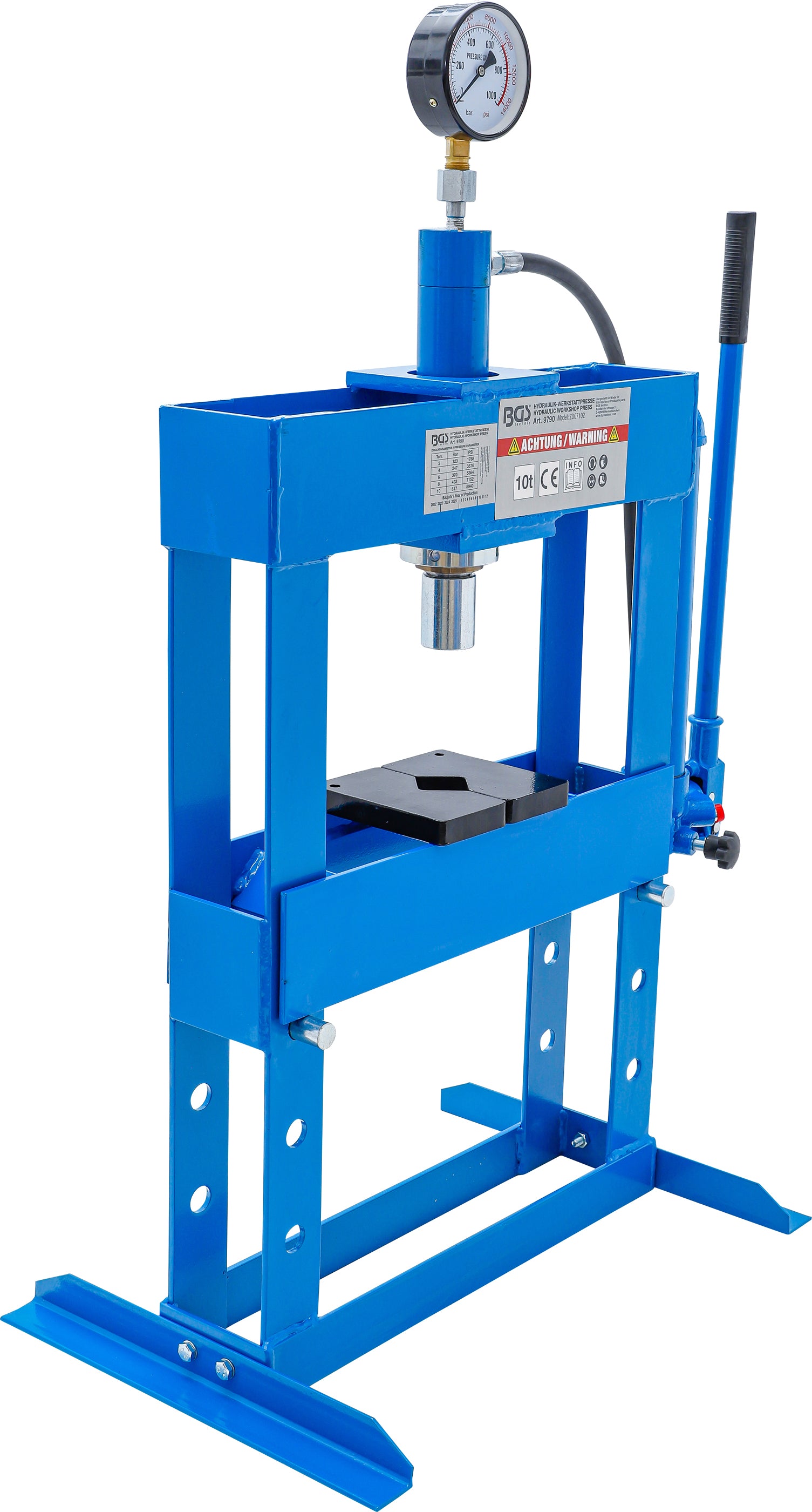 Hydraulisk værkstedspresse | 10 t