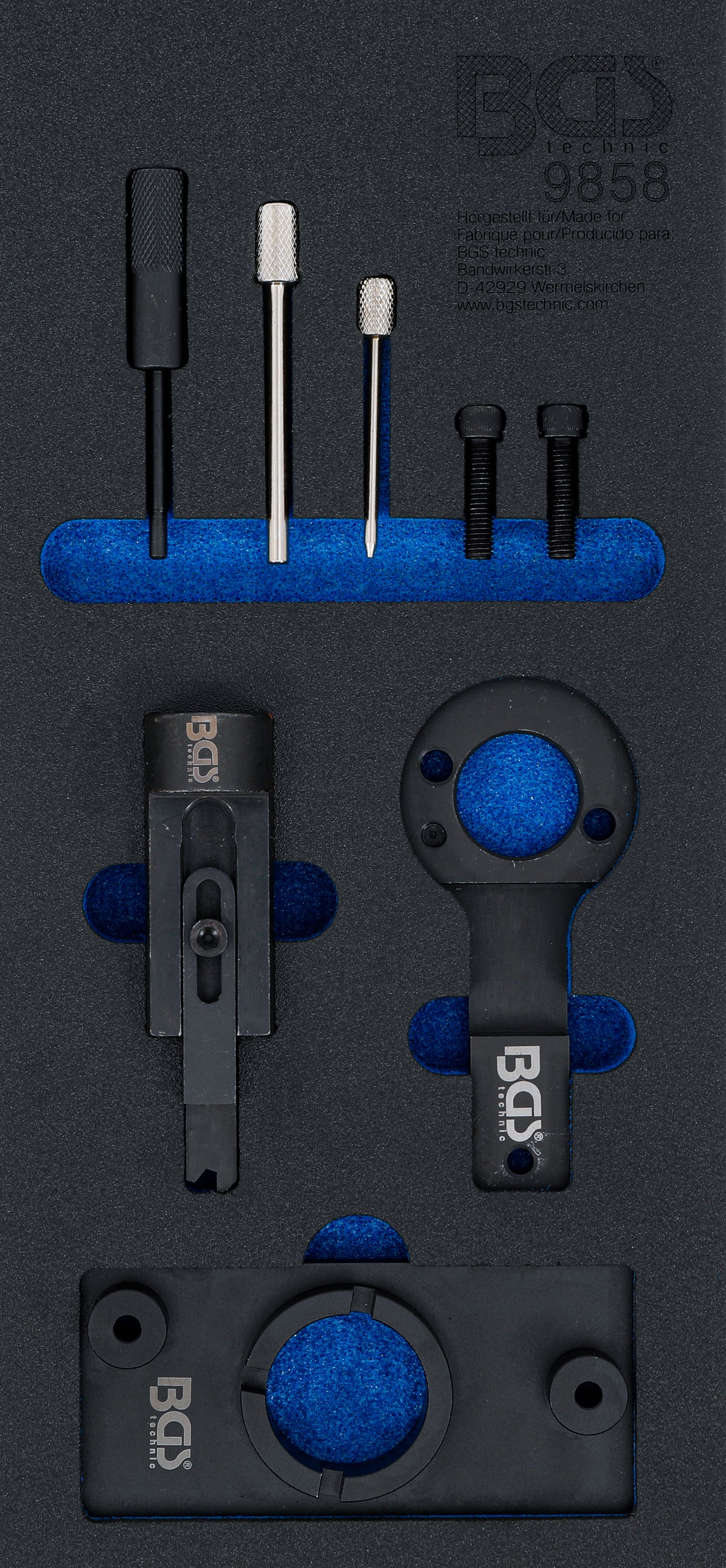 Værkstedsvognsindsats 1/3: Motorjusteringsværktøjssæt | til Opel 2.0 CDTi / EcoFLEX