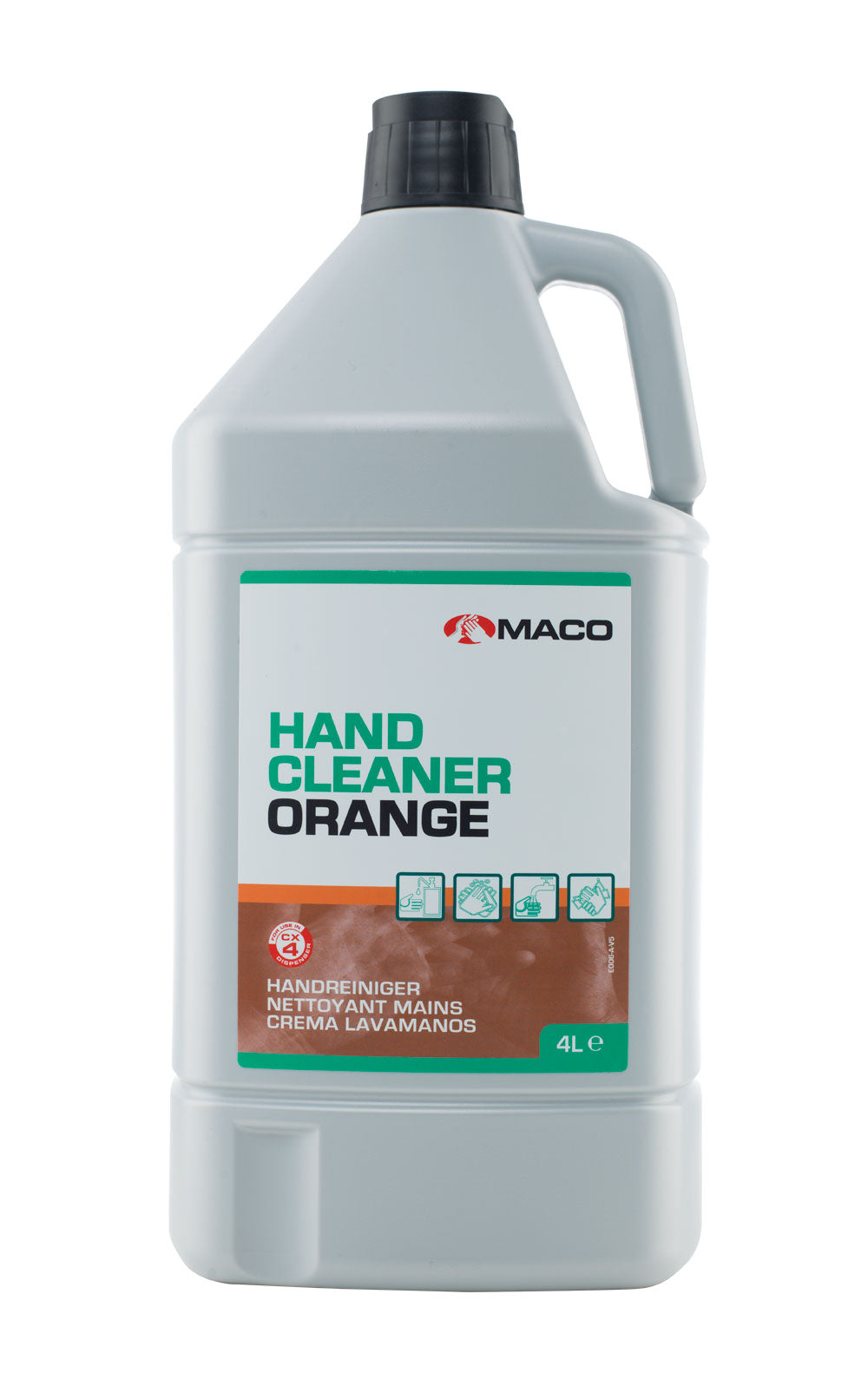 MACO Orange Håndrens 4L tube