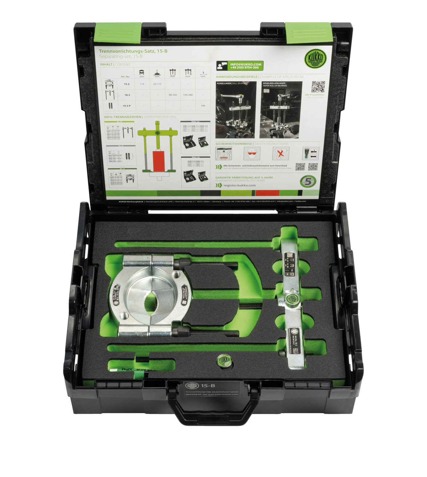 KUKKO Lagerseparatorset 22-115mm