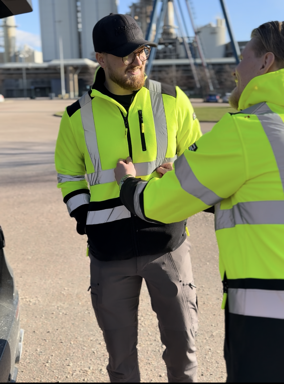 T3 FLEECEJAKKE / HØJ SYNLIGHED