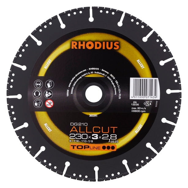 RHODIUS DG210 ALLCUT 350x3,0x3,1x25,4 