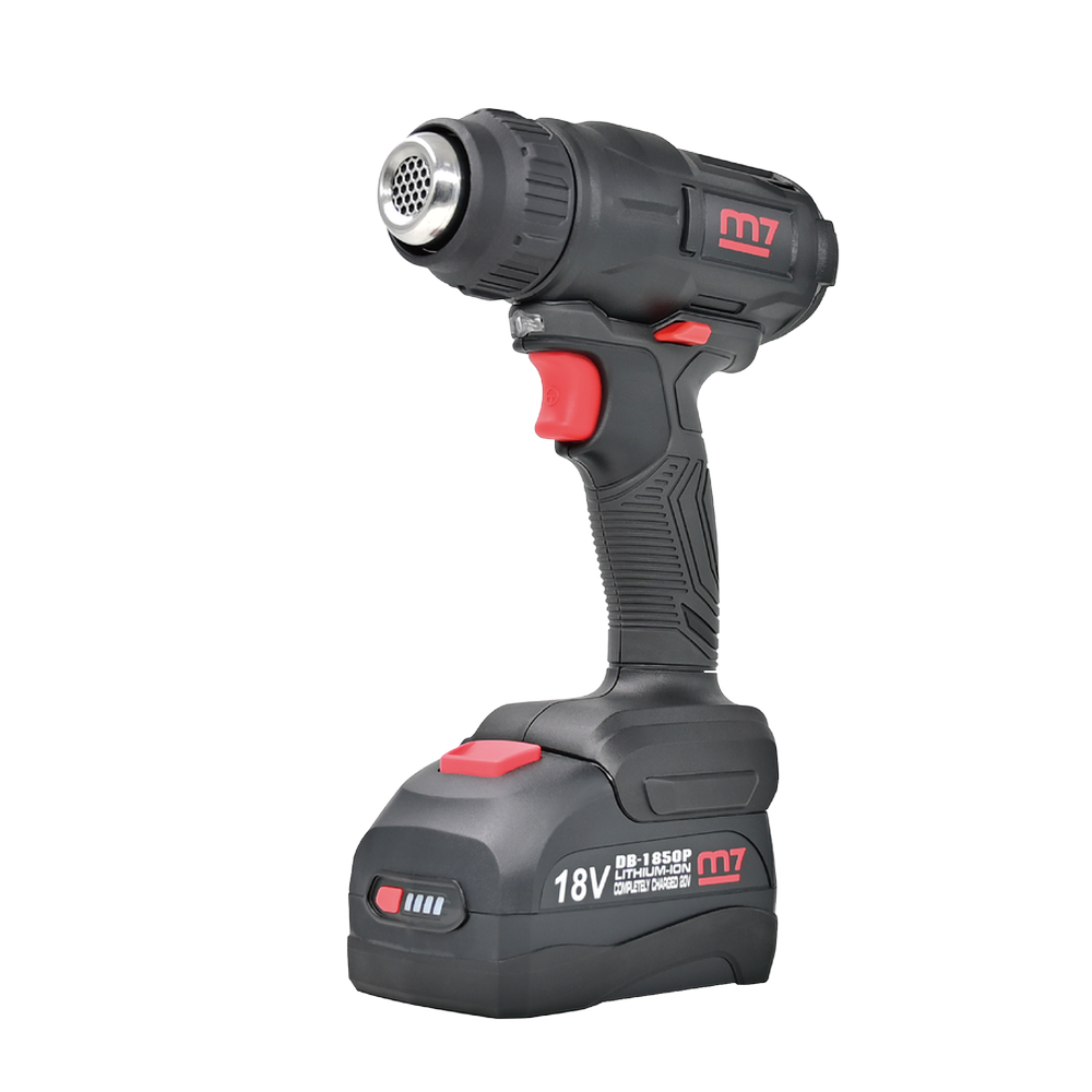 m7 Varmluftpistol 18V inkl. 2 x 5,0 Ah batteri og oplader