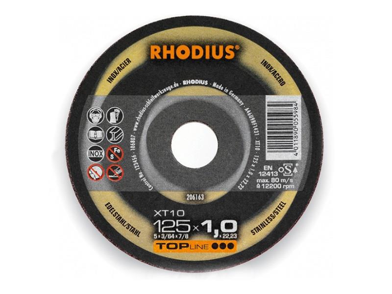 RHODIUS XT10 Skæreskive 125x1,0x22,23 (50 stk. pakke) 