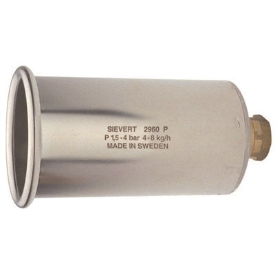 SIEVERT PRO 88 Kraftbrænder, rustfrit stål, Ø 60 mm, 5300 g/t 2 bar, 8250 g/t 4 bar