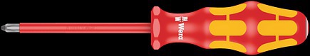 WERA 162i PH 1 x 80 mm VDE-isoleret skruetrækker til Phillips-skruer PH 1x80
