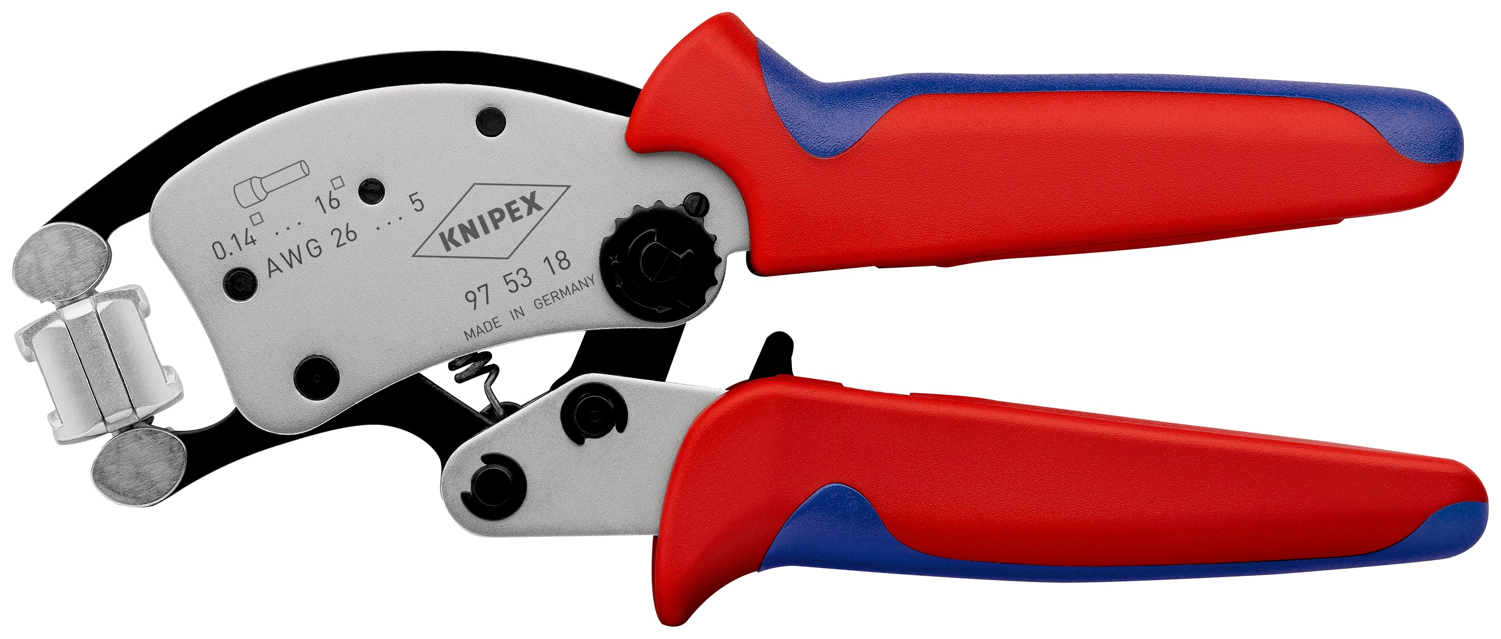 KNIPEX Twistor®16 Selvjusterende krympetang til endemuffer