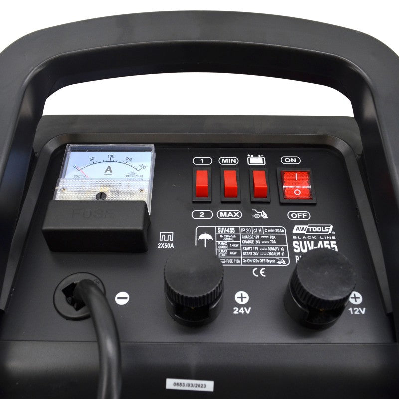 Batterioplader med starthjælp SUV-455