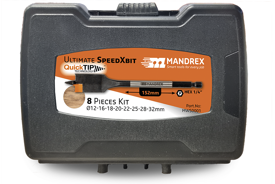 MANDREX træboresæt 152 mm (8 dele)