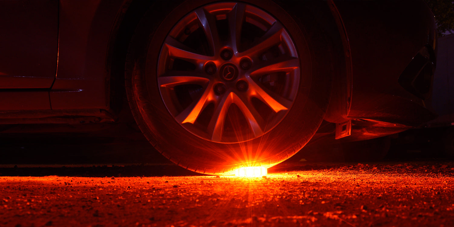 Advarselslyspucks 6 stk./pakke