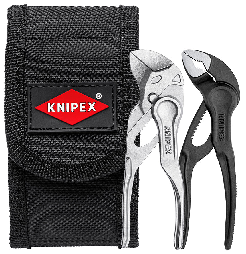 KNIPEX Mini tangsæt XS i bæltekuffert 2 dele 100 mm