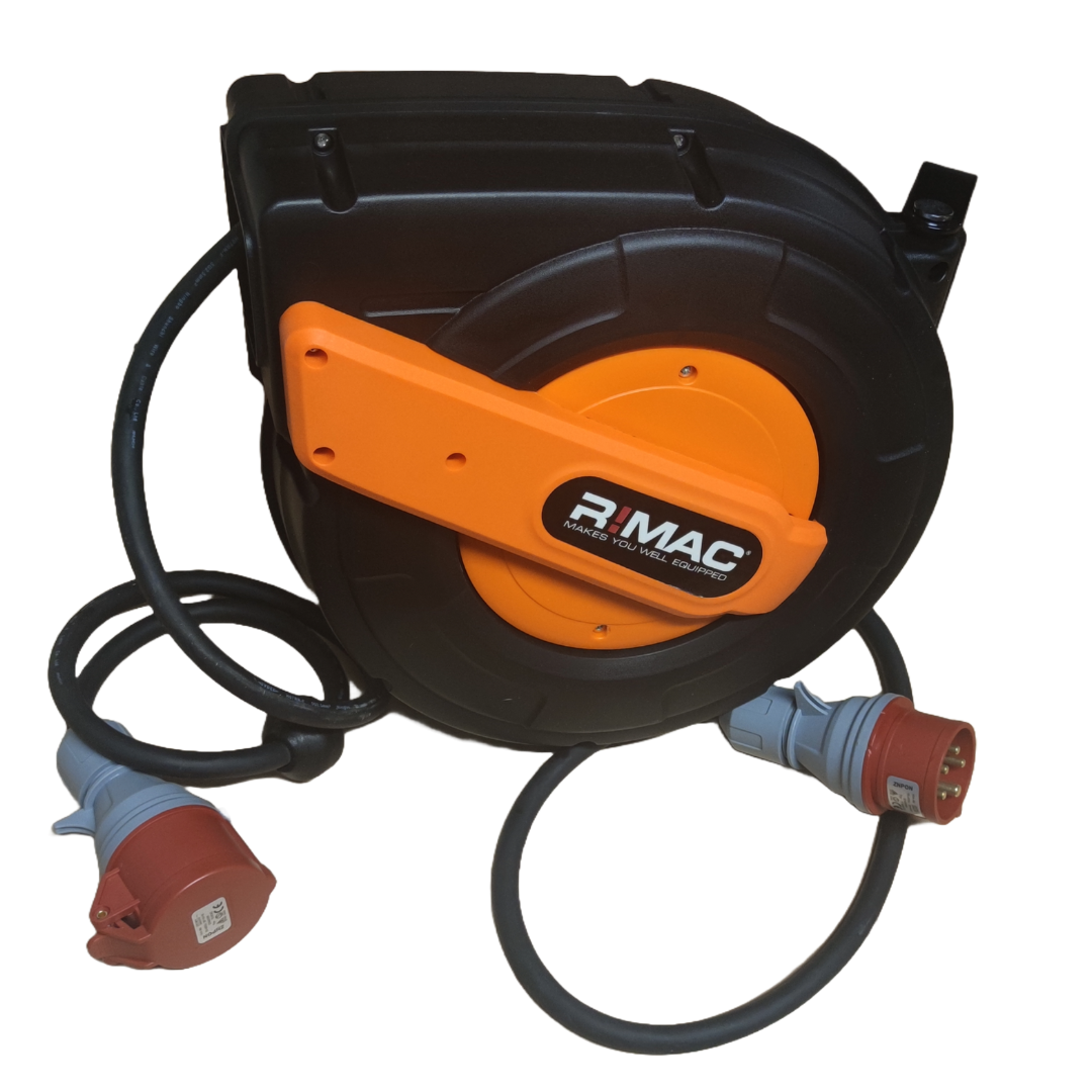 RIMAC Kabeltromle vægmonteret 380V H07RN-F, 5x2,5mm² - 15m