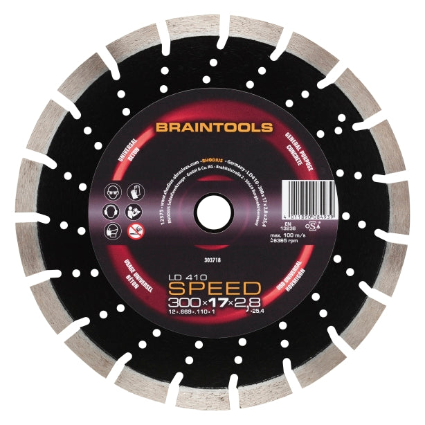 RHODIUS Diamantklinge LD410 Speed ​​​​300x17x2.8x25.4 