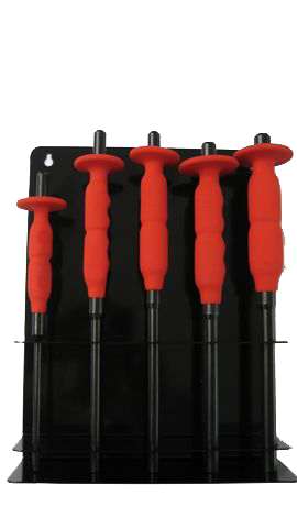 Drivdornsæt Ergo stor 6-14mm i metalpladestativ