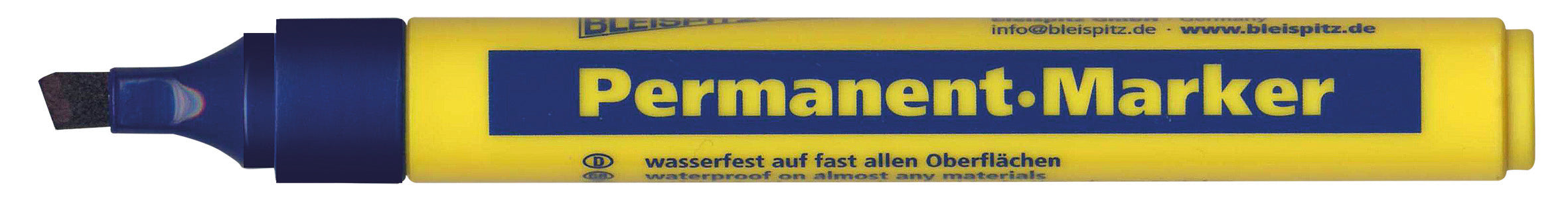 BLEISPITZ Permanet-Marker bred spids blå 10 stk.