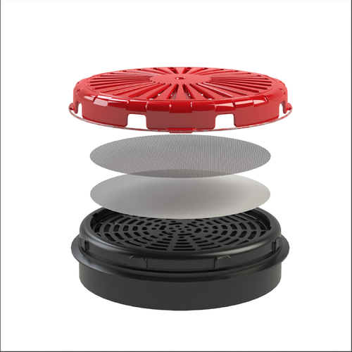 Weltek Slipvisir batteridrivet Kemfilter